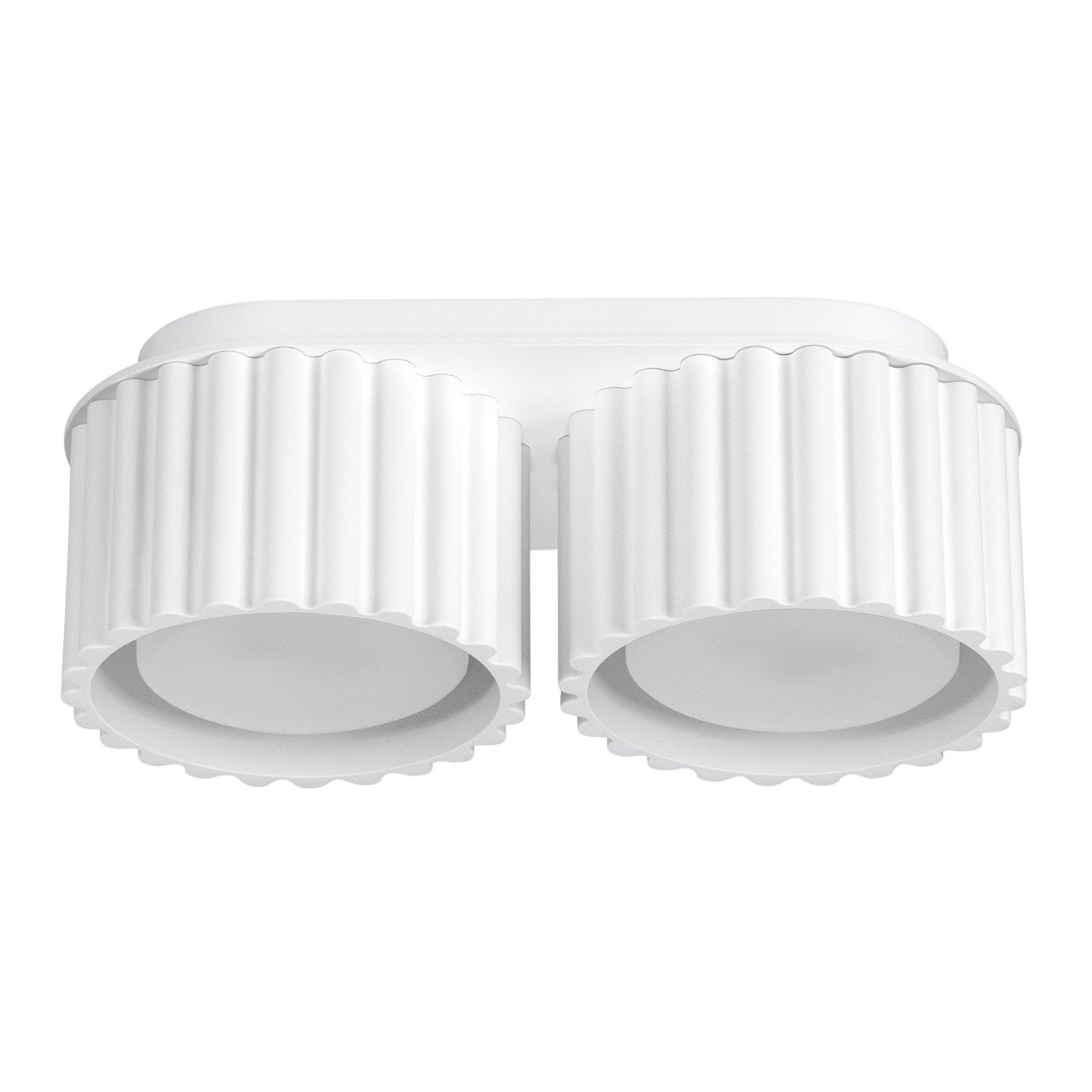 SOLLUX lighting Deckenleuchte Plafond Aura 2 Weiß Gx53, Nicht enthalten