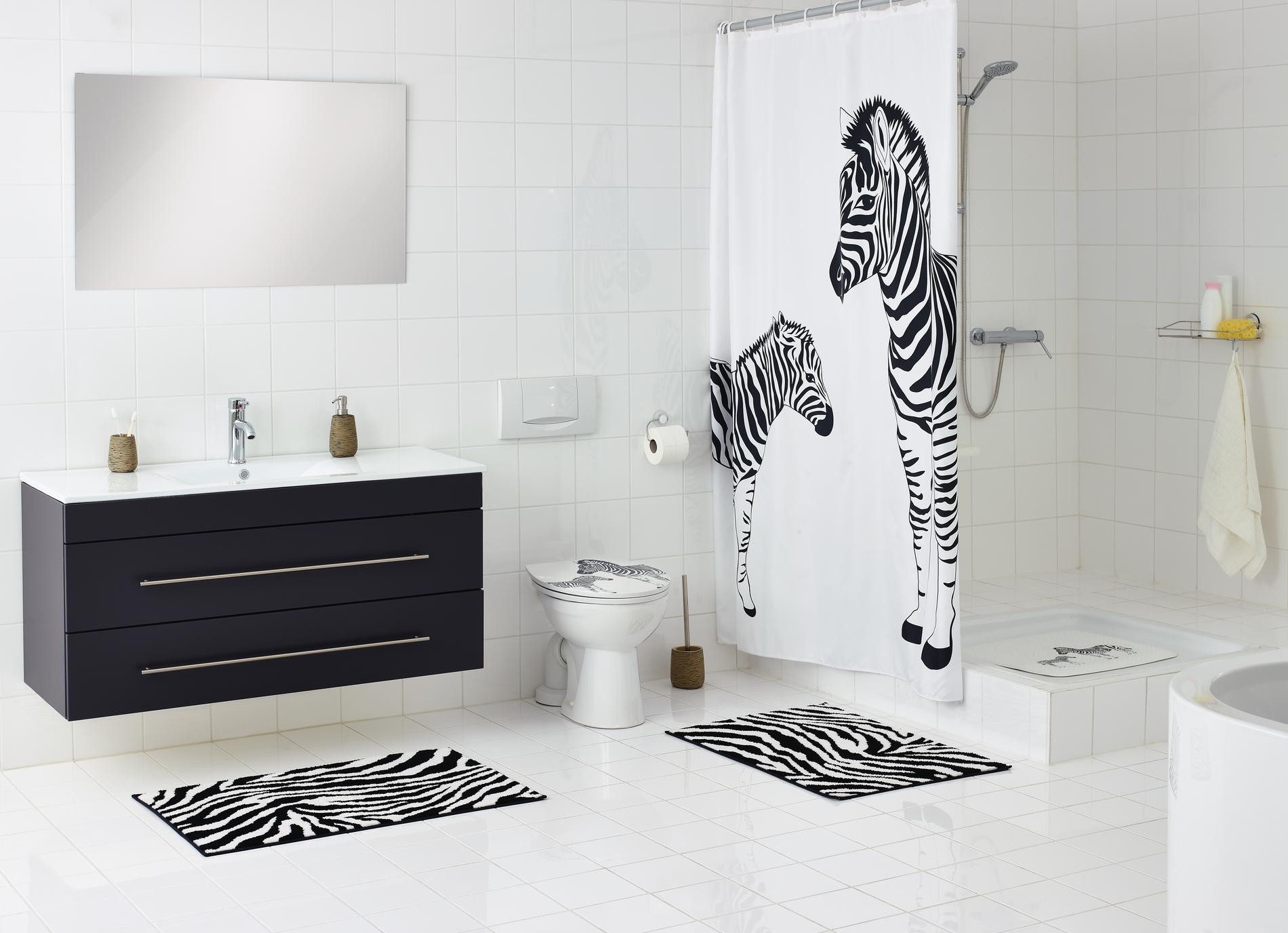 Ridder Wanneneinlage Zebra weiß, B: 38 cm