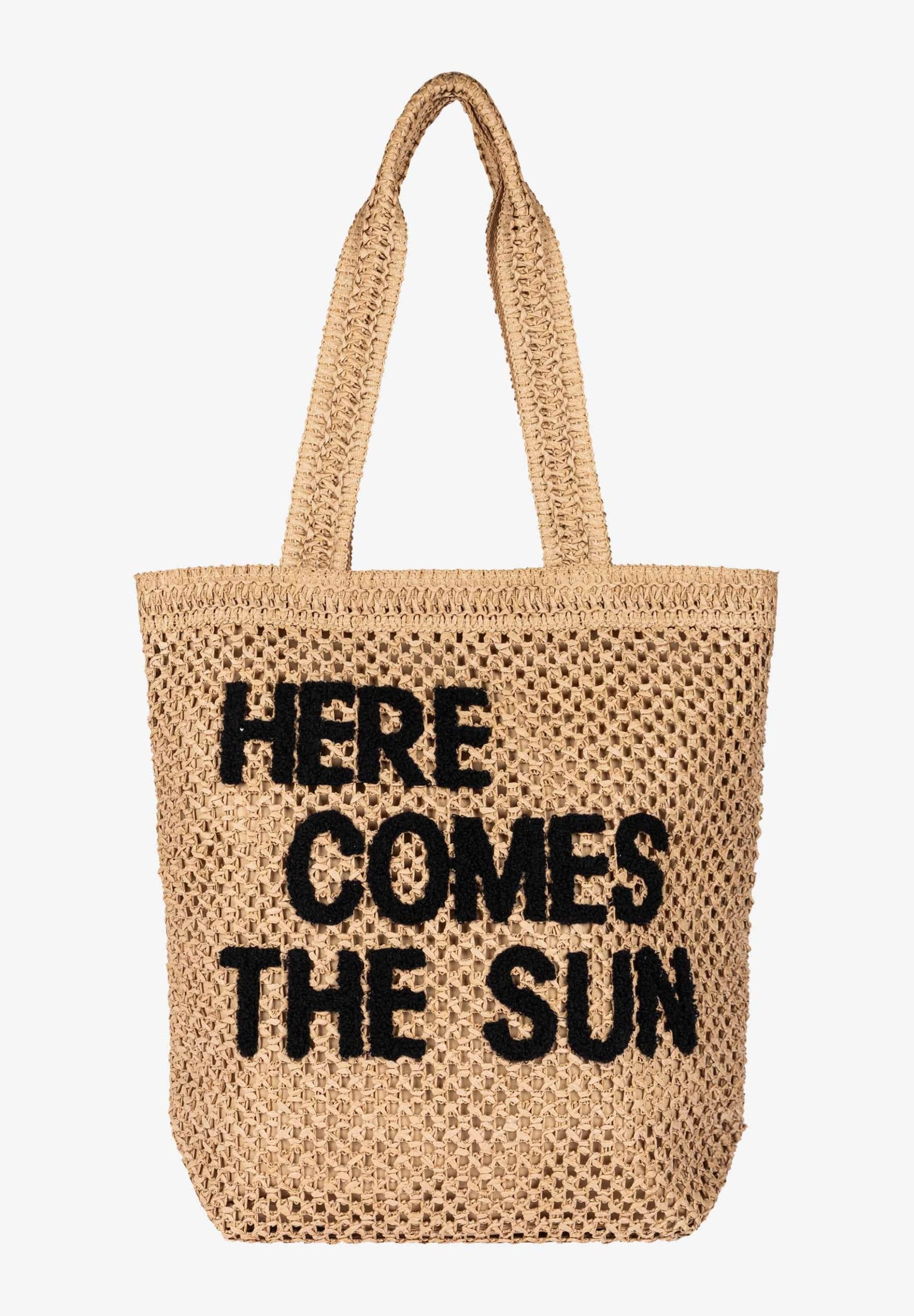 MORE&MORE Schal Straw Bag with Wordi