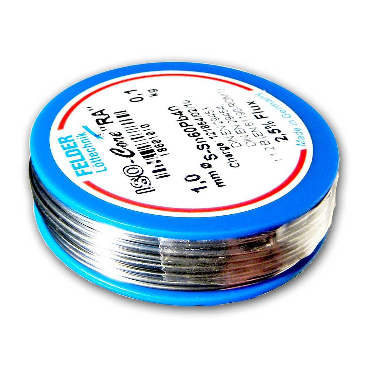 Felder Lotblei Felder Lötdraht Röhrenlot 100g mit Flussmittel