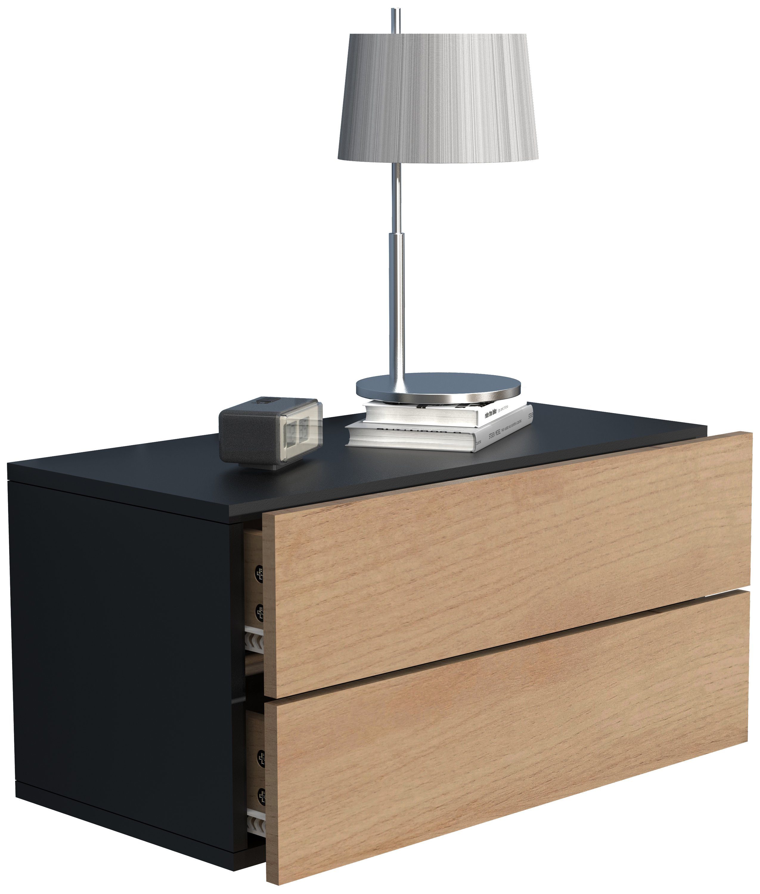 VCM Nachttisch Holz Wandschublade Wand Hänge günstig online kaufen