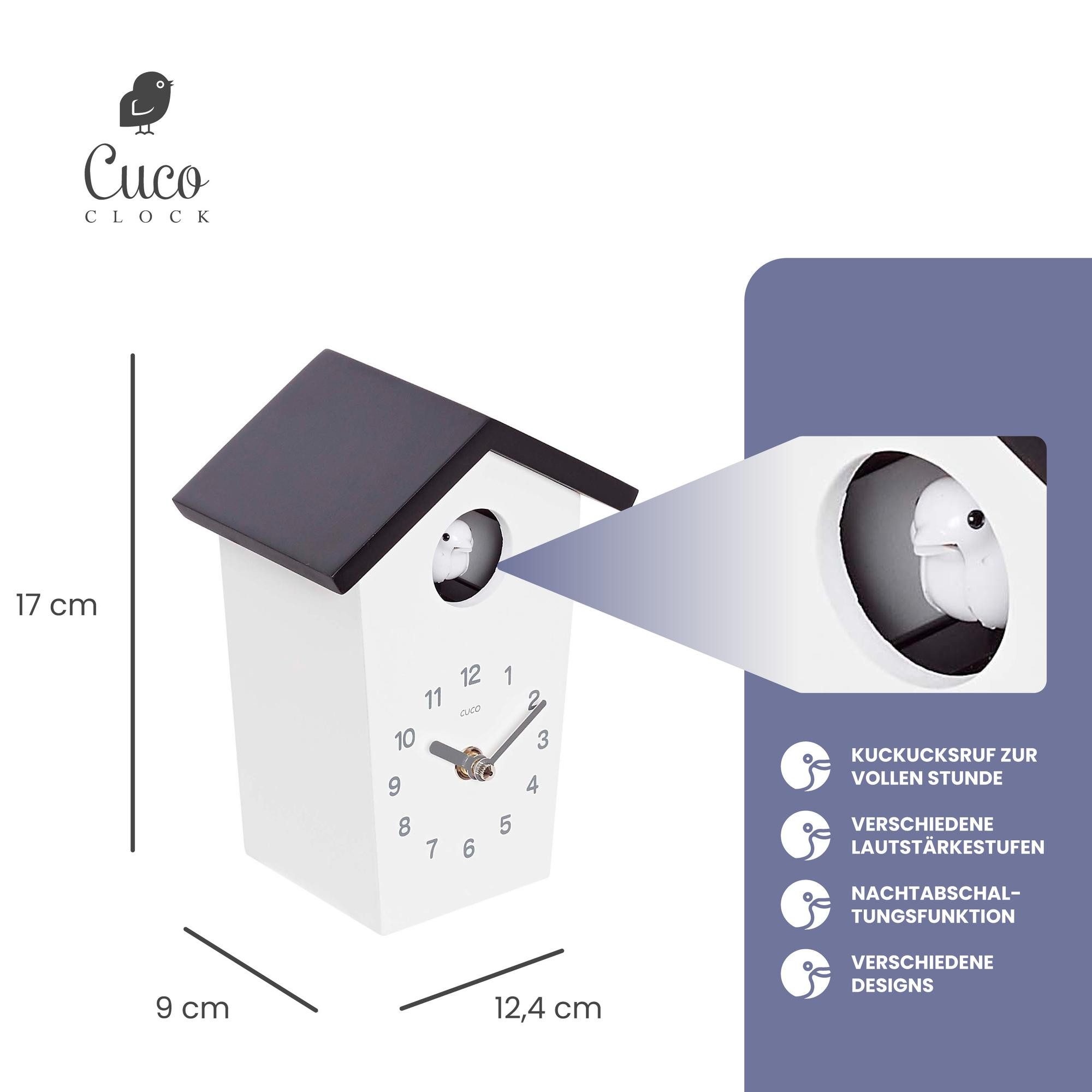 Cuco Clock Wanduhr Mini Kuckucksuhr HOCHHAUS, günstig online kaufen