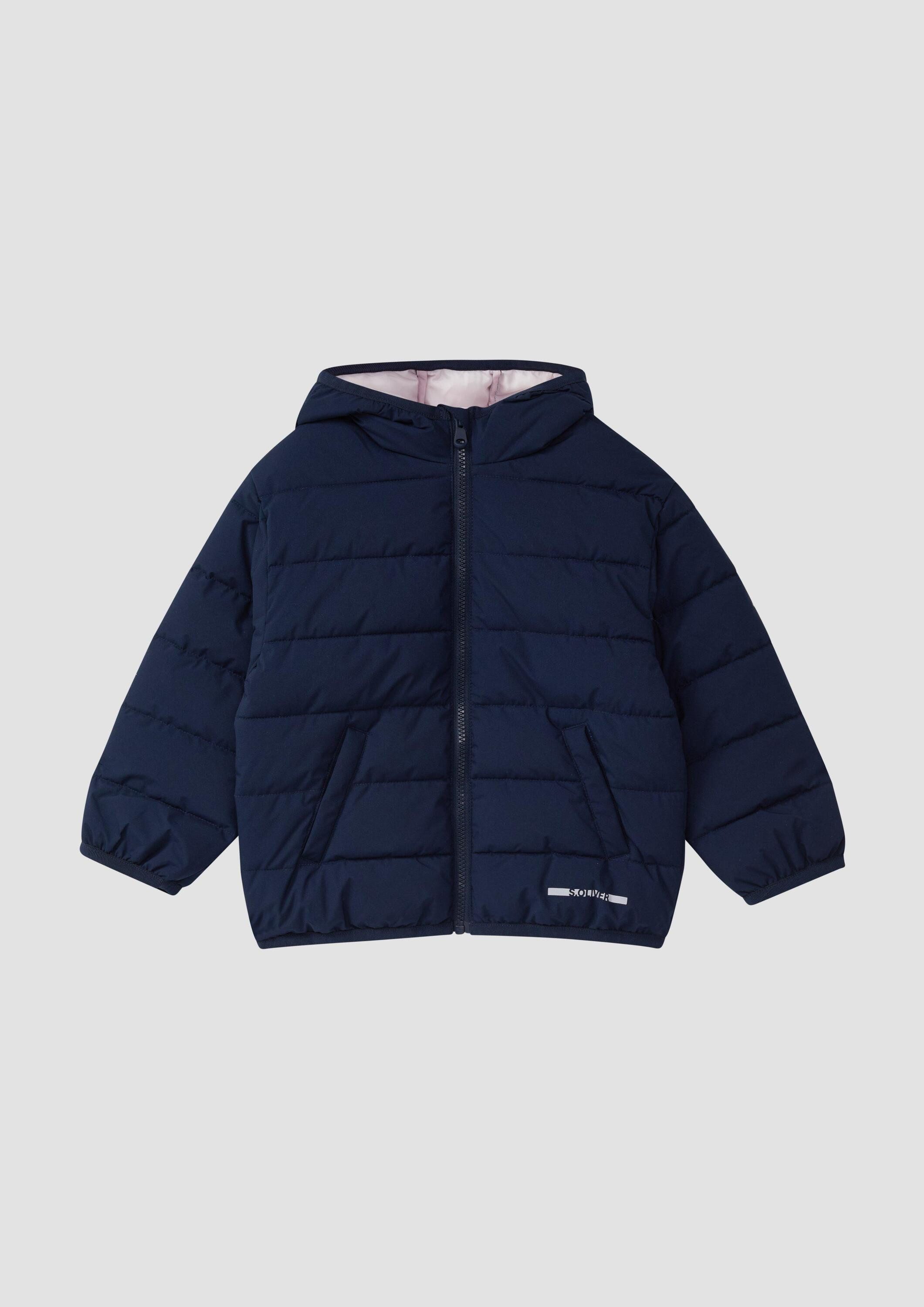 s.Oliver Funktionsjacke Outdoor-Jacke Unisex Steppjacke mit Kapuze in Oversize