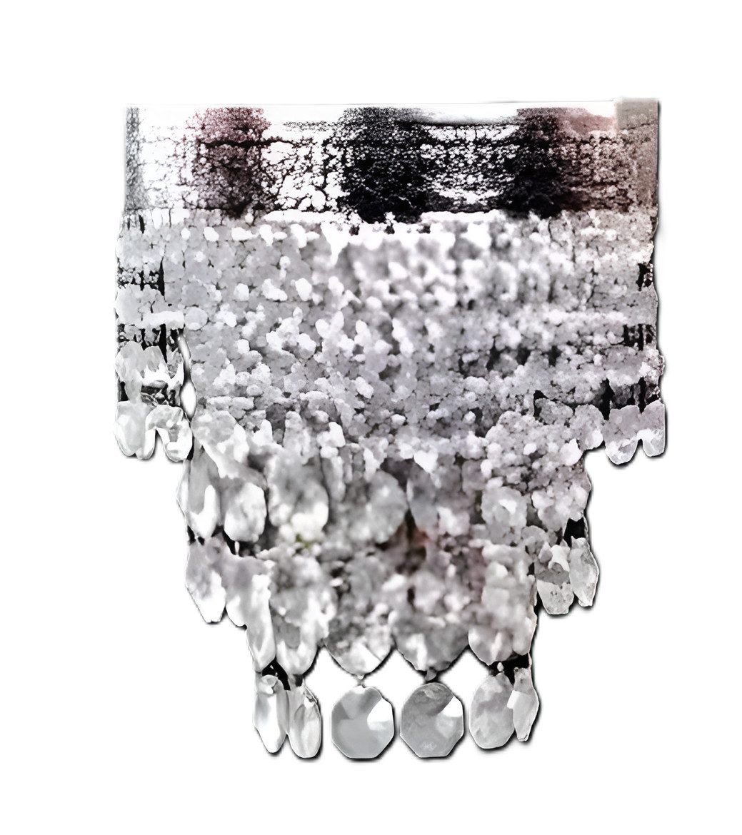 JVmoebel Wandleuchte Wandleuchte Wandlampe Kristall Silber elegante Innen Beleuchtung, Keine Funktionen, Leuchtmittel wechselbar, Made in Europa