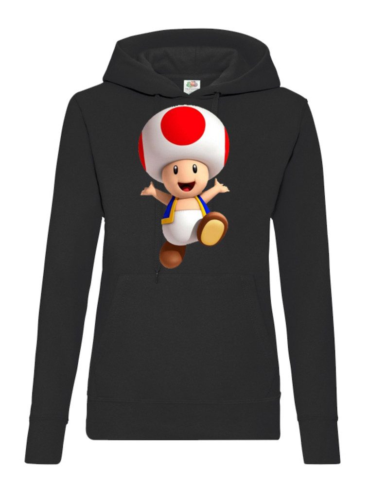 Blondie & Brownie Hoodie Toad Damen Hoodie Gaming Print Retro Motiv mit Kapuze Styles (Einzelartikel, 1 Hoodie) Toad2_D_Hoodie Pilzheld Damenhoodie