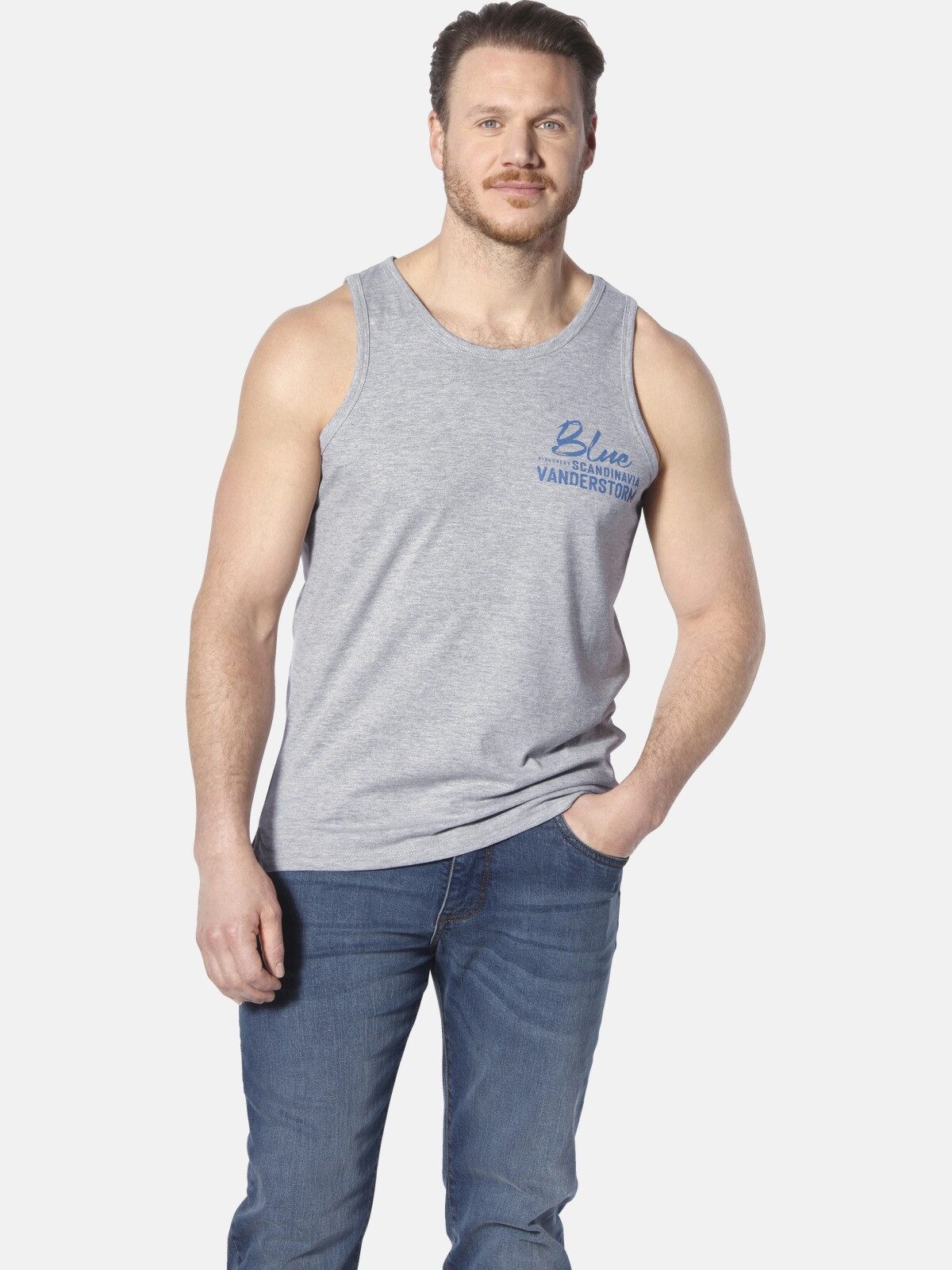 Jan Vanderstorm Muskelshirt FELTON mit Aufdruck günstig online kaufen