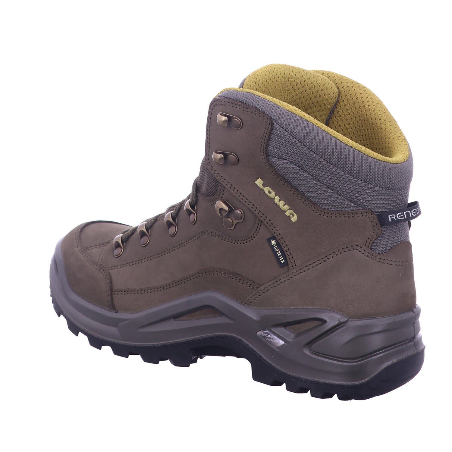 stabiler Sohlenkonstruktion oliv/senf und RENEGADE mit (1-tlg) Lowa MID Outdoorschuh Schaft- GTX