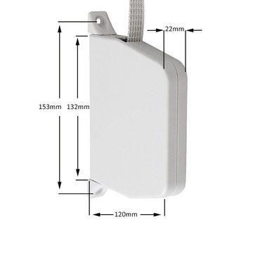 Inovatec Aufputz-Gurtwickler Rollladen Aufschraubwickler Mini + 5 m Gurtband, Gurtbreite 14 mm, 1-tlg.