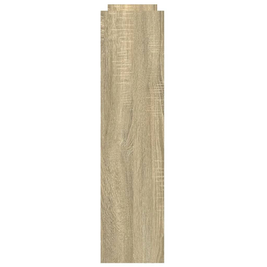 vidaXL Küchenwagen Küchenwagen Rollwagen Nischenwagen Schmal 4 Etagen Sonoma Eiche Spanpl