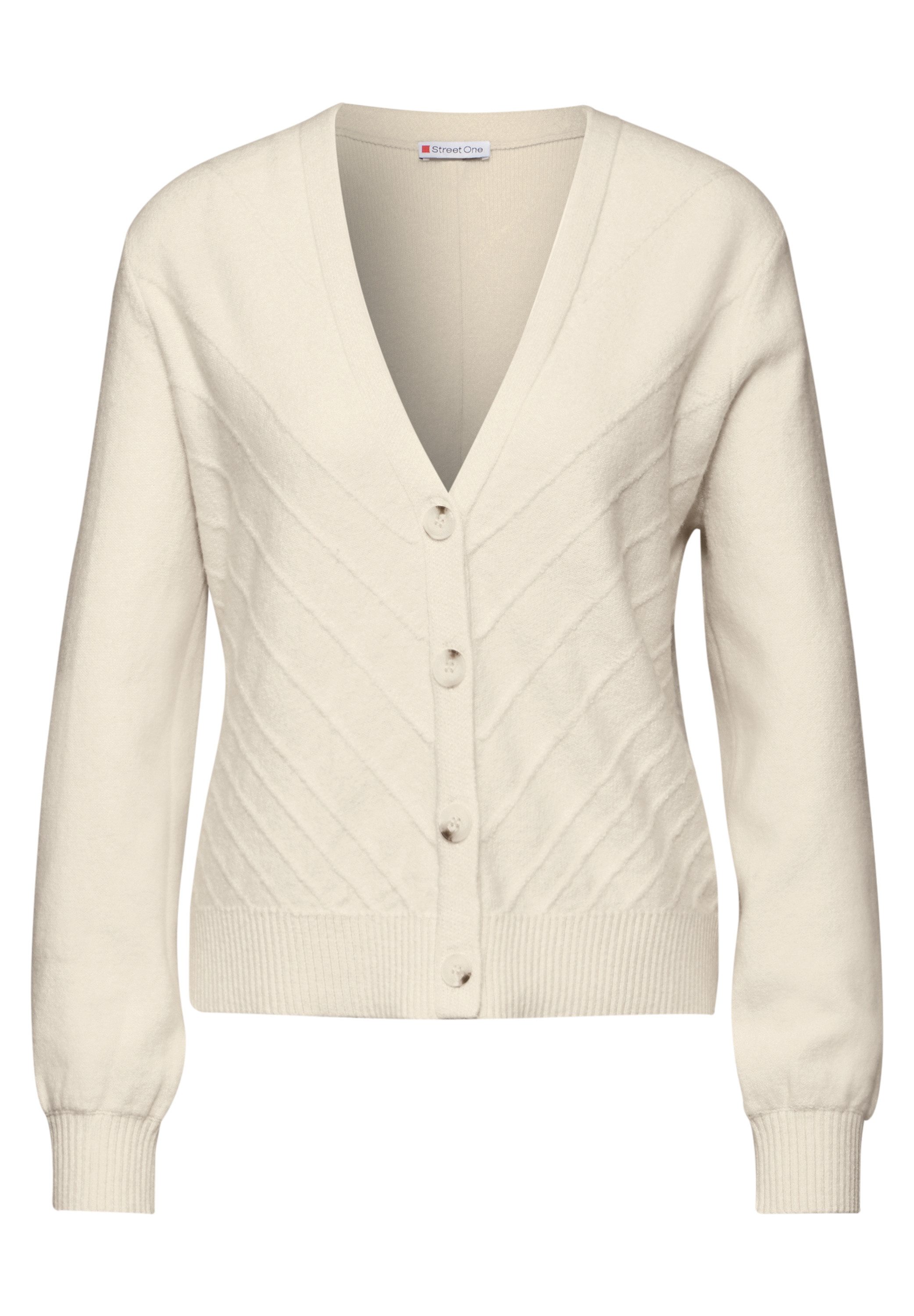 STREET ONE Cardigan aus softem Materialmix