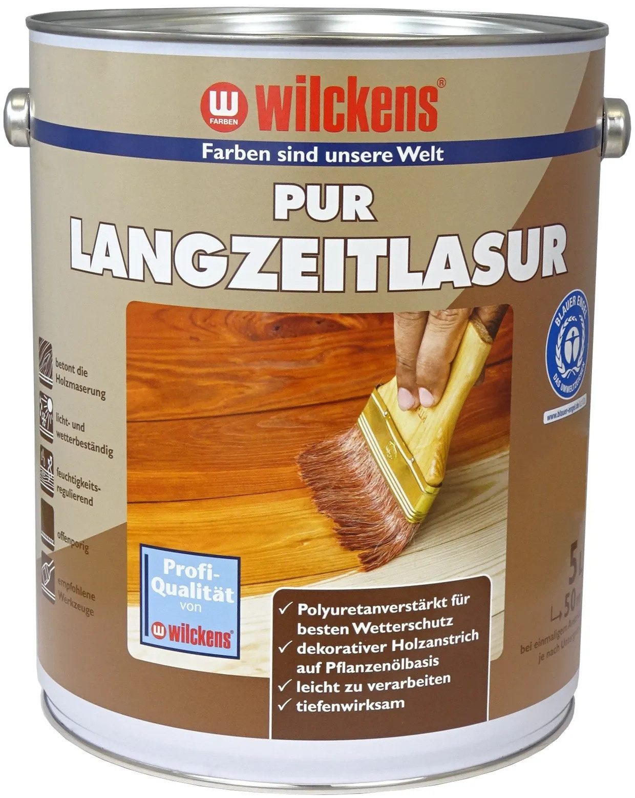 Wilckens Farben Holzschutzlasur Wilckens PUR-Langzeitlasur