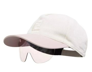FENDI Baseball Cap FENDI Eyewear EyeCap D-frame Sunglasses FF Leather-Trimmed Baseball-Ca