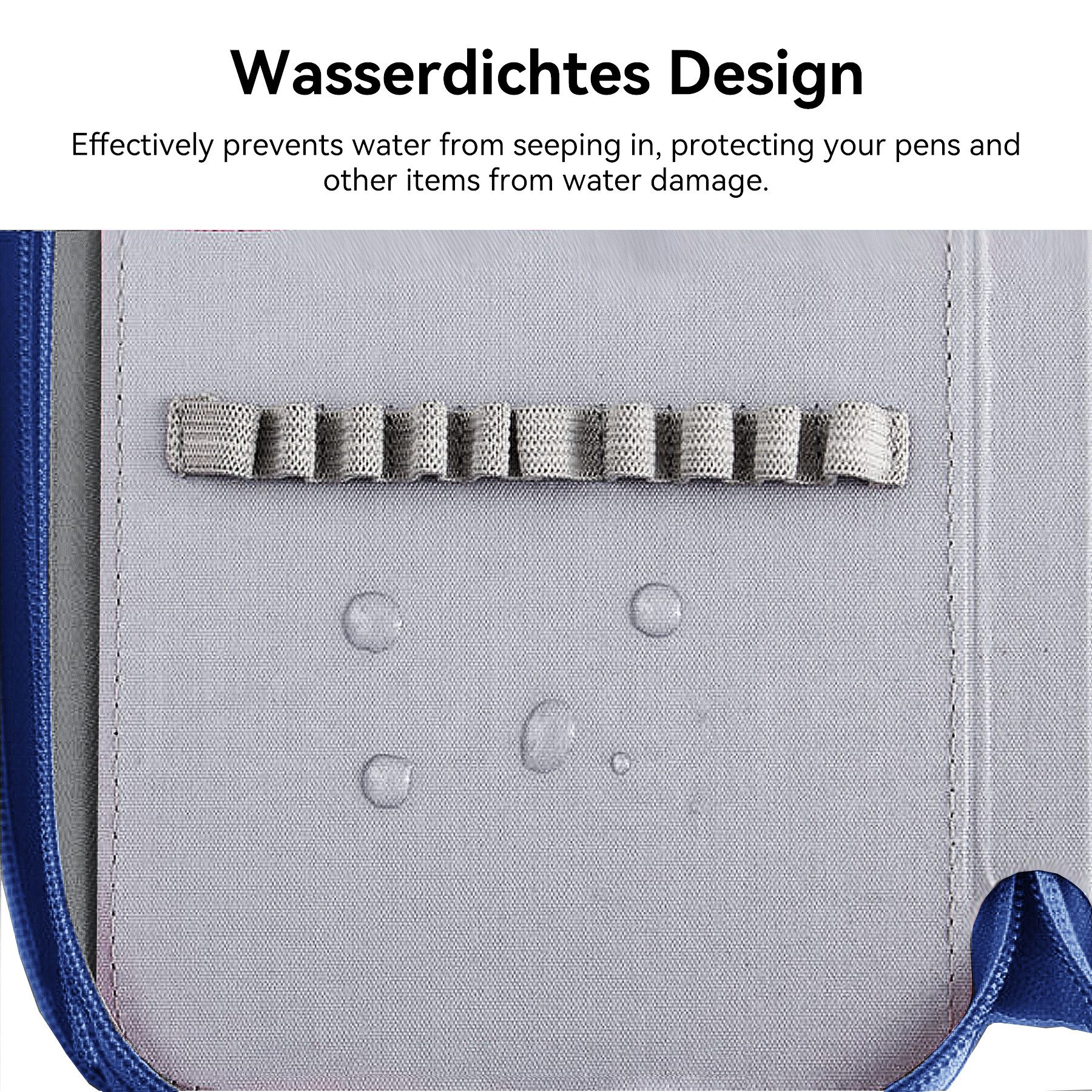 Mutig Federmäppchen Federtasche mit 72 Slots, hohe Kapazität, Bleistift-Organizer, (Federmappe aus Oxford-Stoff, tragbar und langlebig und wasserdicht, Großes Federmäppchen mit 4 Fächern, ideal für Büromaterial), Für Schüler, Jungen und Mädchen – ideal für Arbeit und Malerei