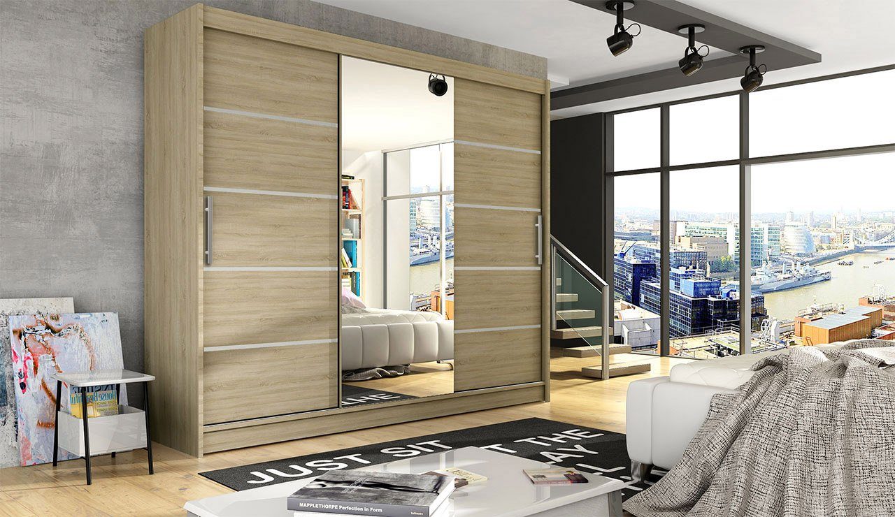 MIRJAN24 Kleiderschrank Aston VI (mit Schiebetüren günstig online kaufen
