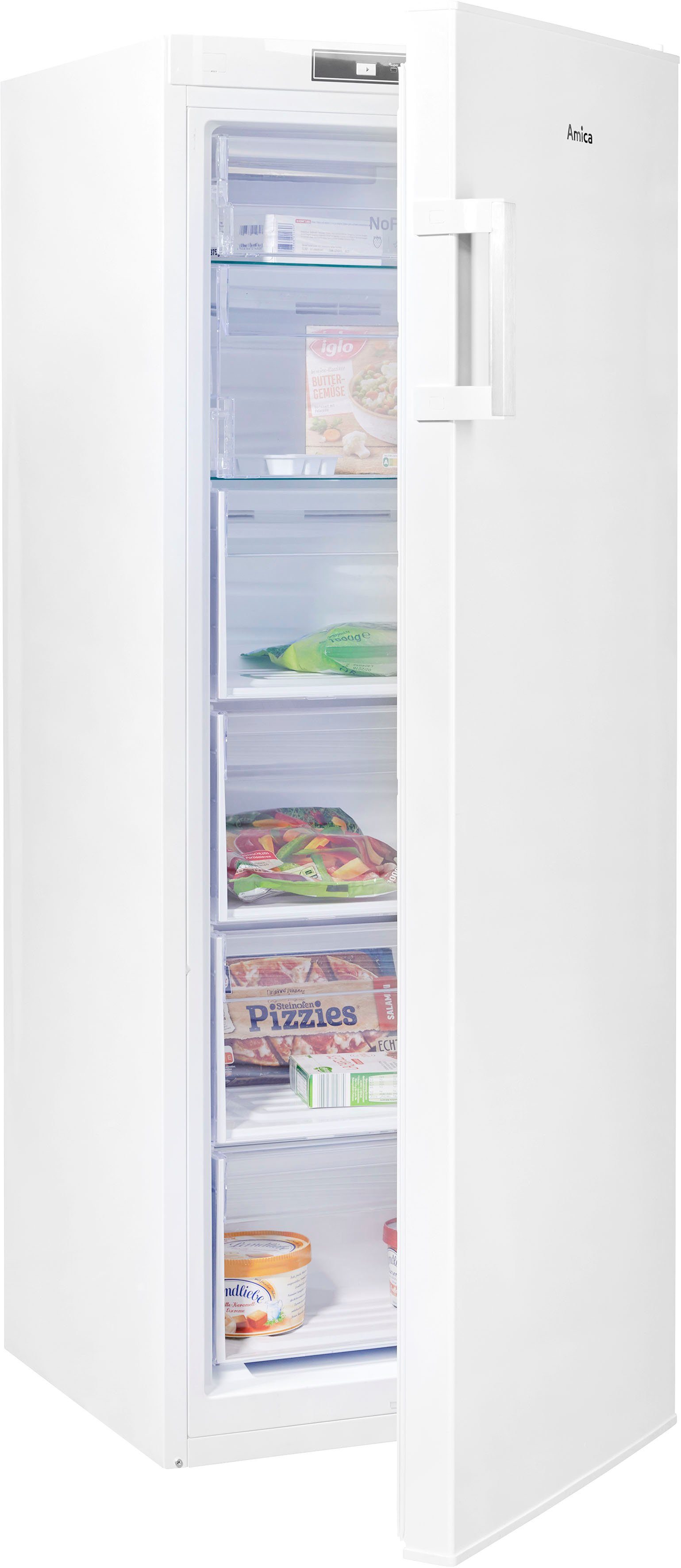 Amica Gefrierschrank GSN 324 160 W, 145,5 cm hoch, 54,0 cm breit, No Frost, Holiday-Schaltung, Inverter Kompressor