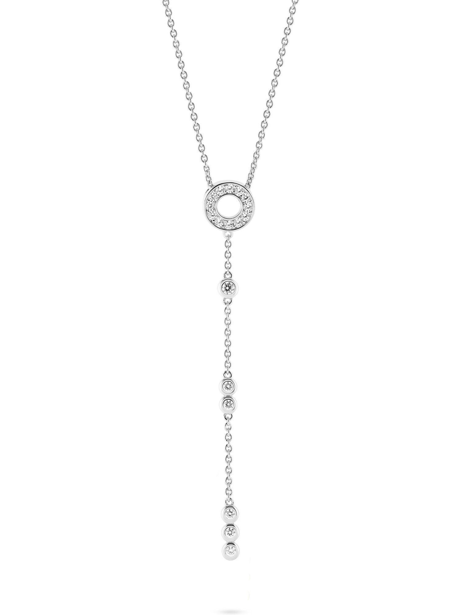JETTE Silberkette JETTE Damen-Kette 925er Silber, recycelt Zirkonia, COSMOPOLITAN