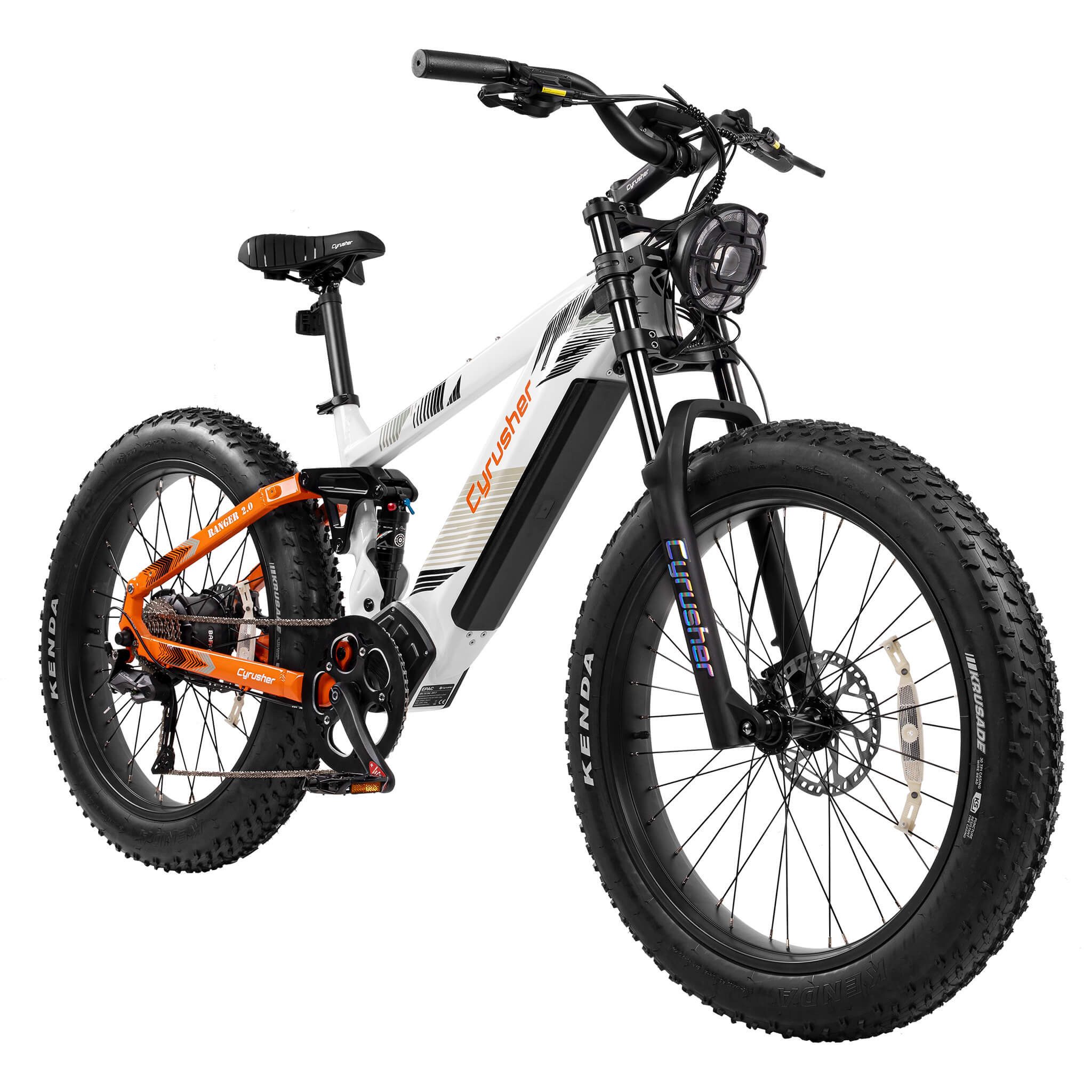 DOTMALL E-Bike Mountainbike Cyrusher Ranger 2.0 All-Terrain-Elektrofahrrad,52V 20Ah Shimano 9-Gang, Heckmotor, 1040 Wh