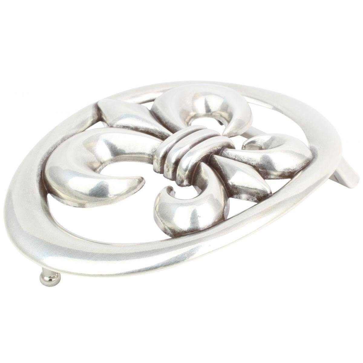 BELTINGER Gürtelschnalle Lilie 4,0 cm - Buckle Wechselschließe Gürtelschließe 40mm - Gürtel bis (1-St) – Bild 2 von 3