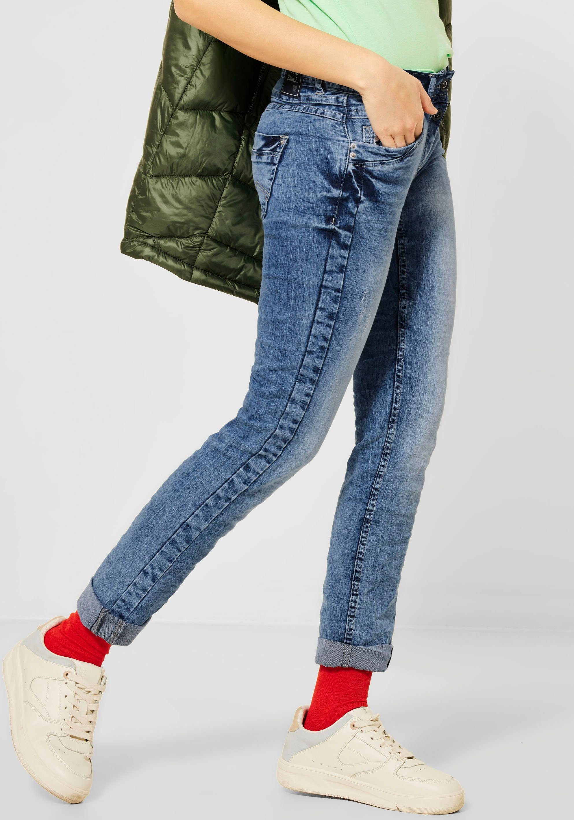 Cecil Slim-fit-Jeans »Style Scarlett« mit Herzniete an der Eingriffstasche  online kaufen | OTTO