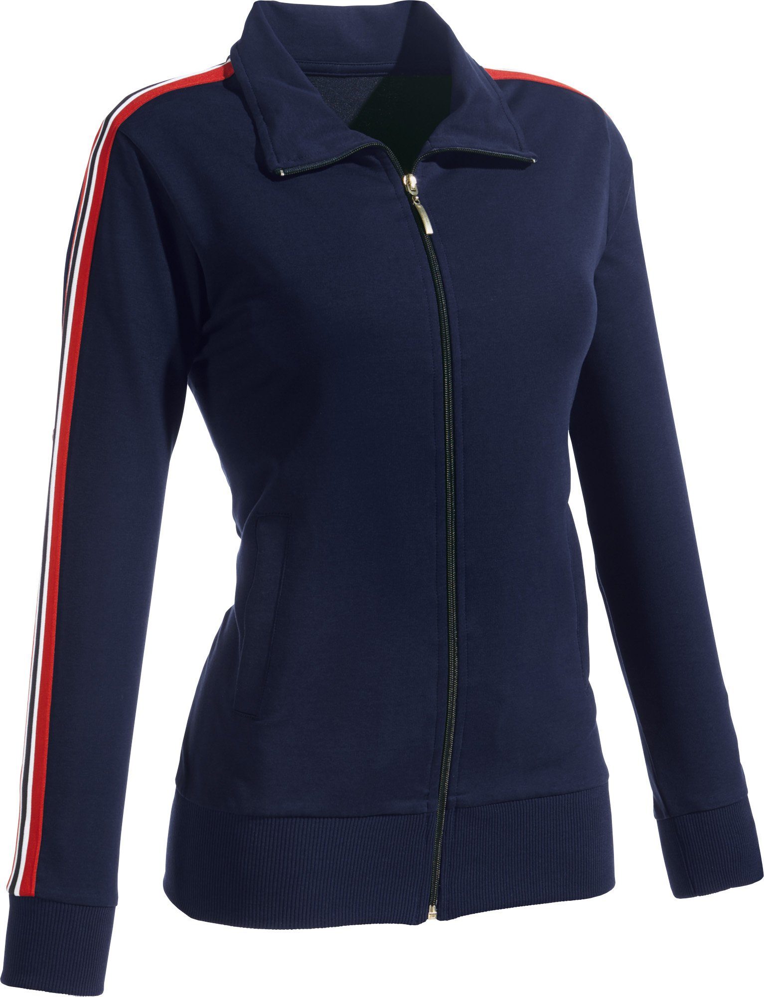 Erwin Müller Sweatjacke Damen-Freizeitjacke Uni marine