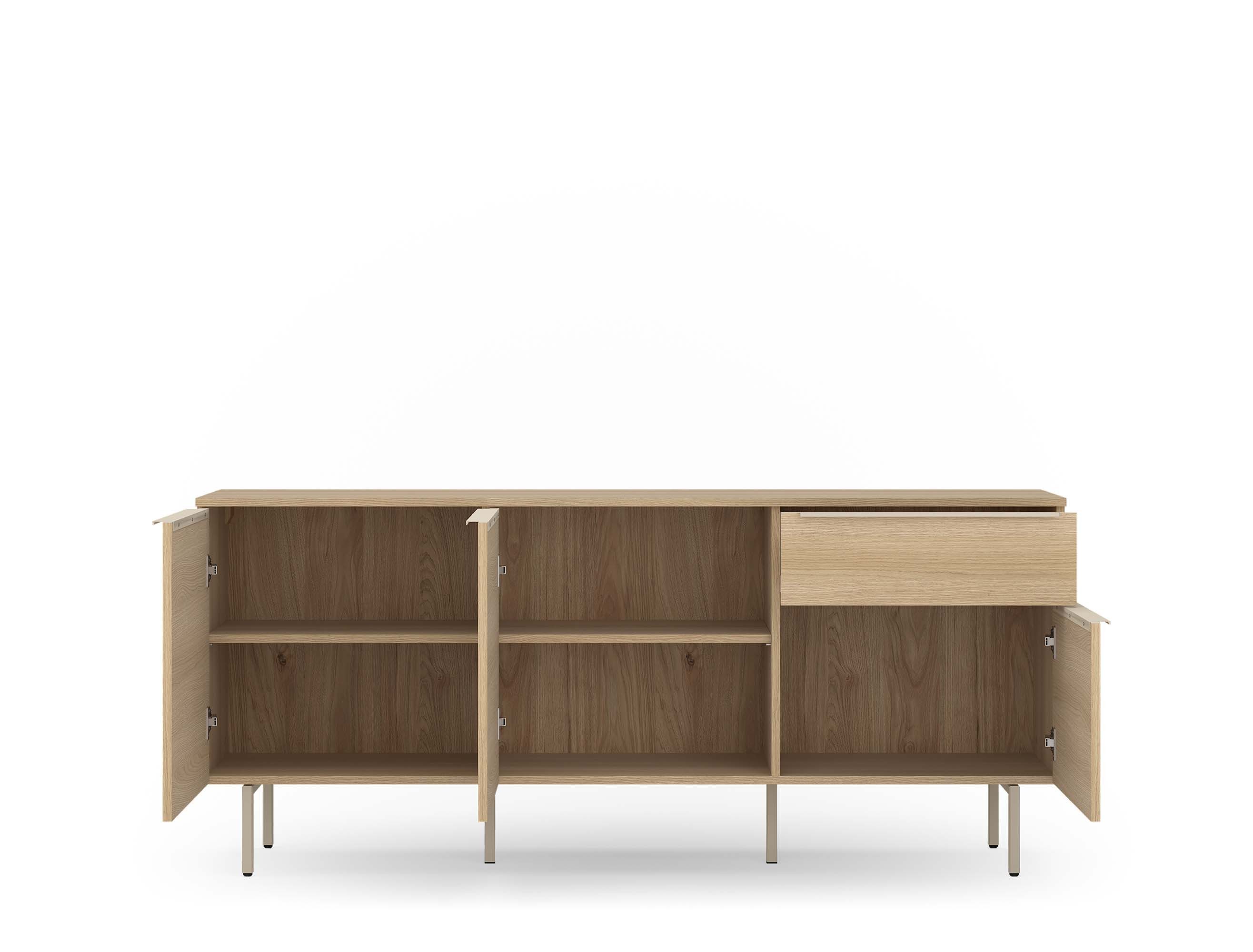 TOM TAILOR HOME Sideboard COLOR PUZZLE Low cabinet 04 – 1 Schublade und 3 Türen, Breite 1650 mm – Stauraum mit besonderen Farbkick