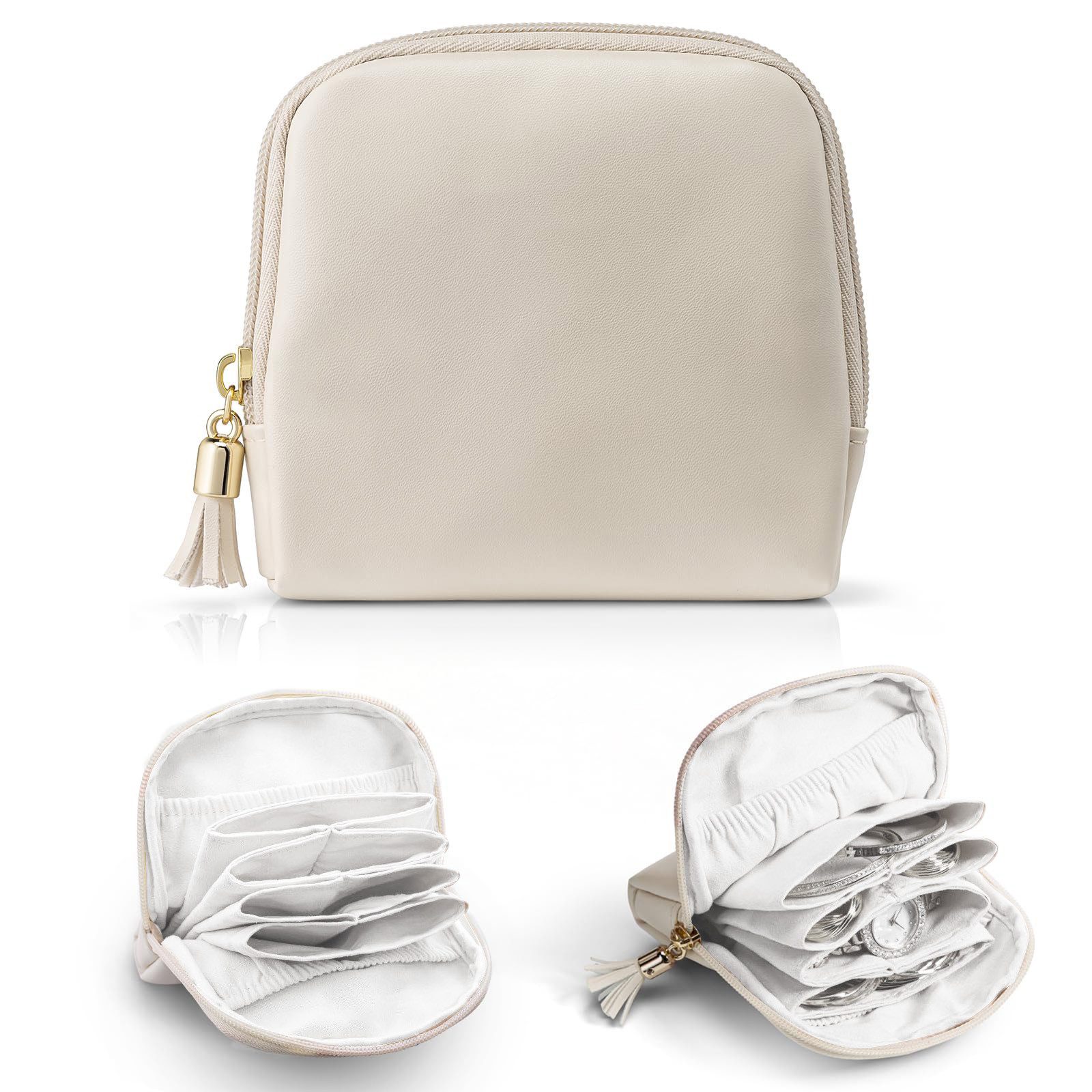 Coonoor Schmuckkasten Kleiner Reiseschmuck Organizer, Schmuckbeutel Taschen