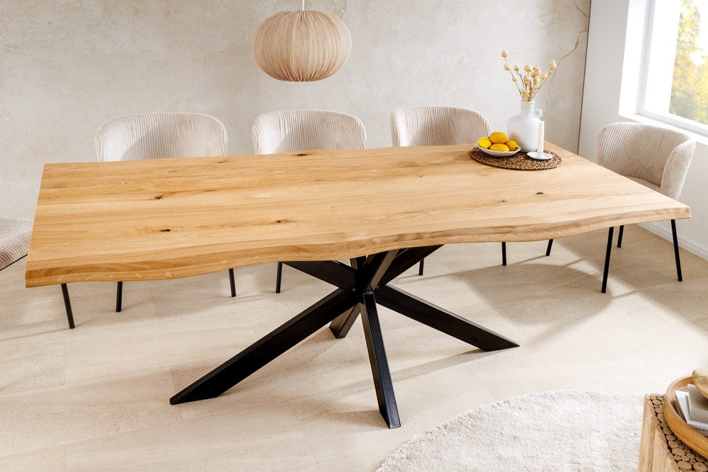 riess-ambiente Baumkantentisch WILD OAK 160cm natur günstig online kaufen
