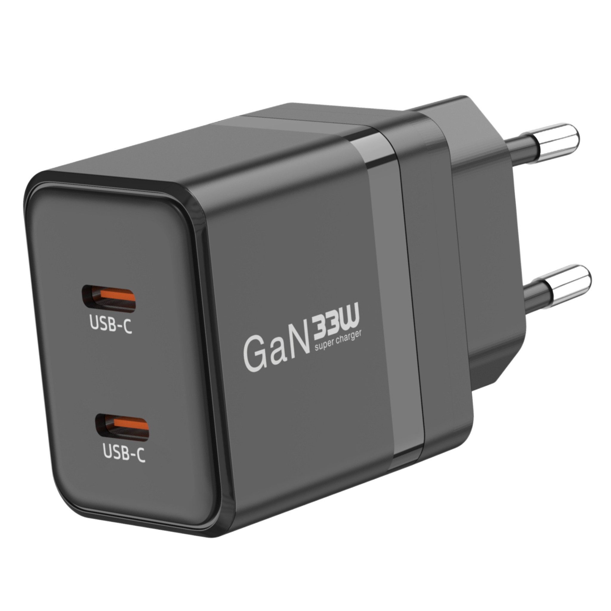 Zonoto Ladegerät für SAMSUNG und iPHONE 33W USB-C Schnellladegerät Adapter Smartphone-Ladegerät (33W Adapter - 2 USB-C Stecker, Netzstecker mit 2 USB-C Anschlüssen für iPhone 14, 15, 16, 17 X Xs Max, Apple iPhone Ladegerät)