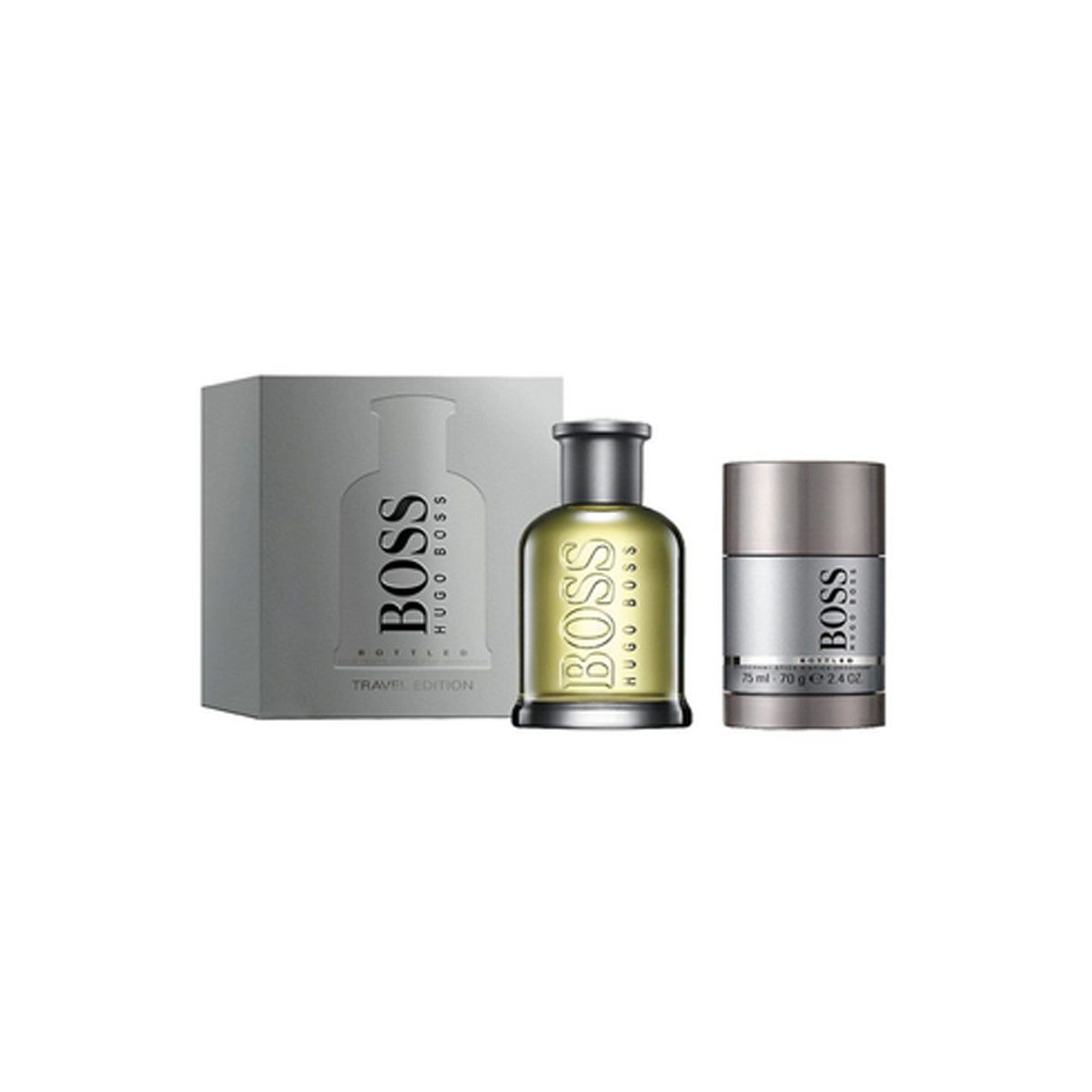HUGO Eau de Toilette BOSS BOTTLED SET: EDT SPRAY 100ML + DEO STICK 75ML