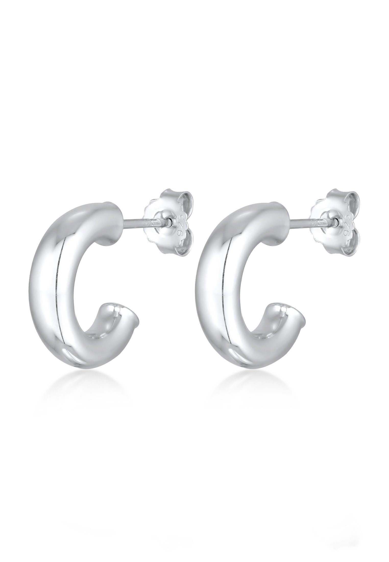 Elli Paar Ohrstecker Creolen Ohrstecker Halbcreolen 925 Silber günstig online kaufen