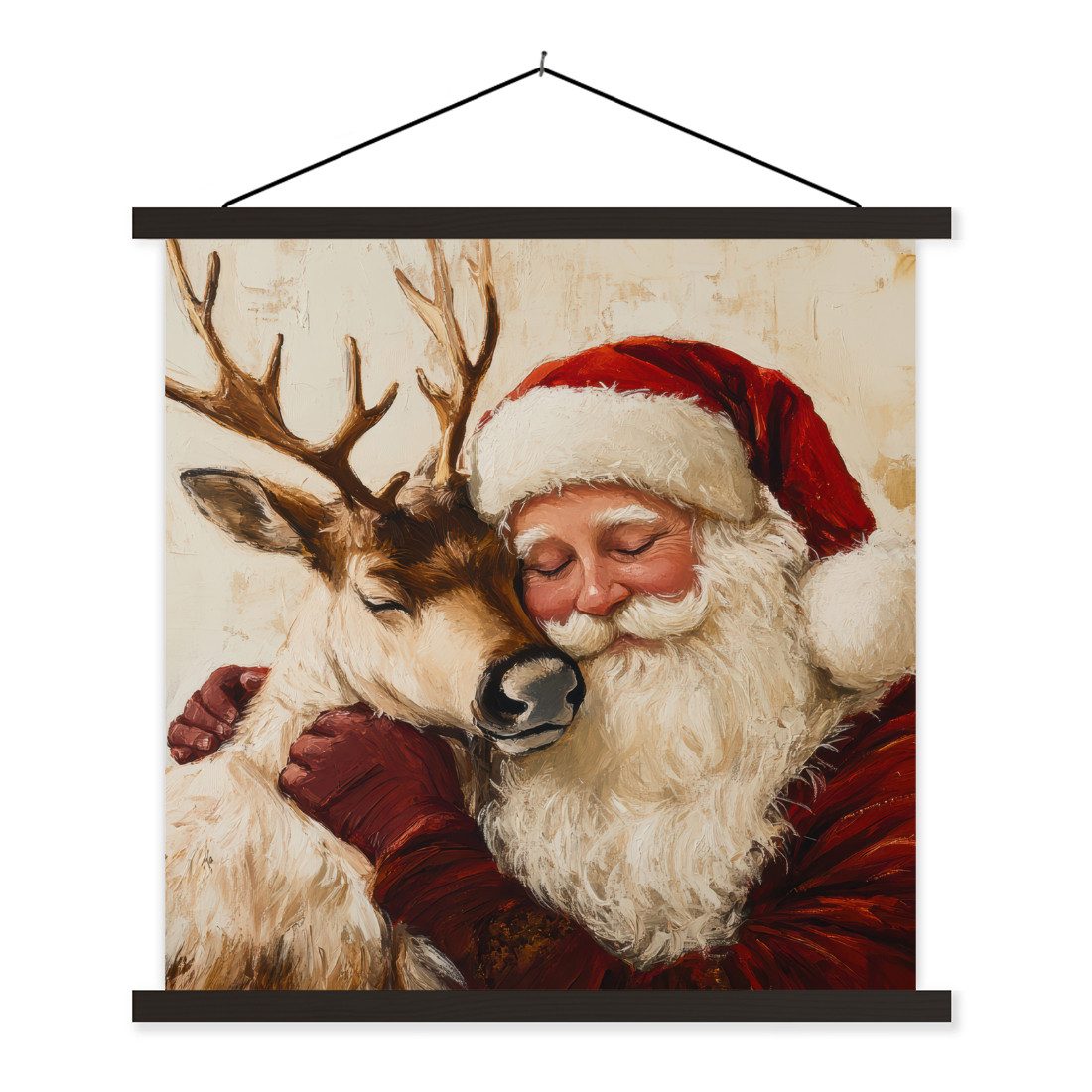 MuchoWow Poster Weihnachtsmann - Rentier - günstig online kaufen
