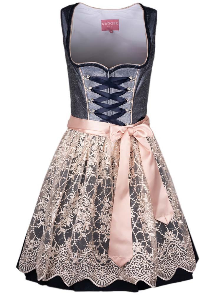 Krüger Madl Dirndl Dirndl Koko 50er Länge marine