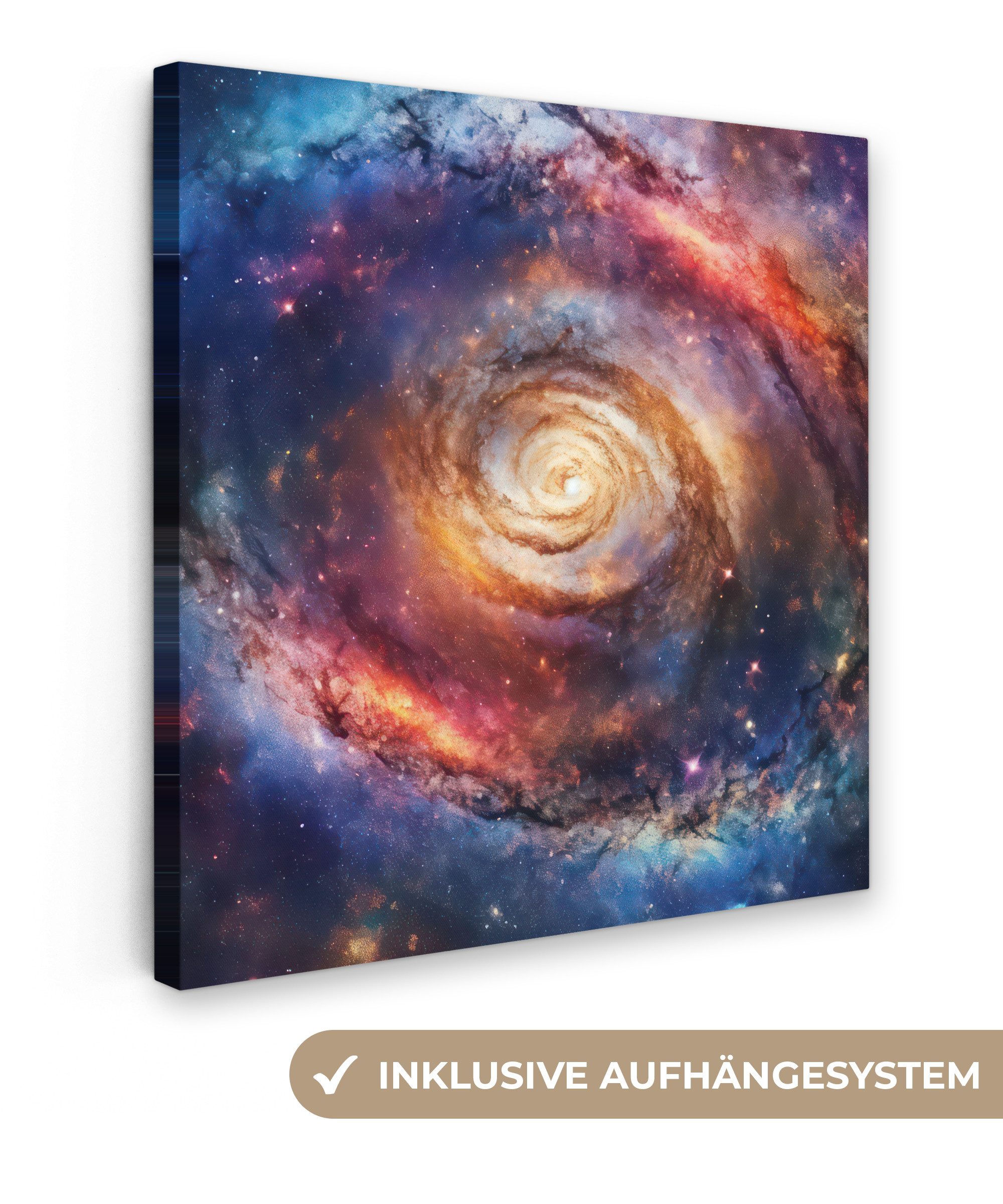 OneMillionCanvasses® Leinwandbild Milchstraße - Neon - günstig online kaufen