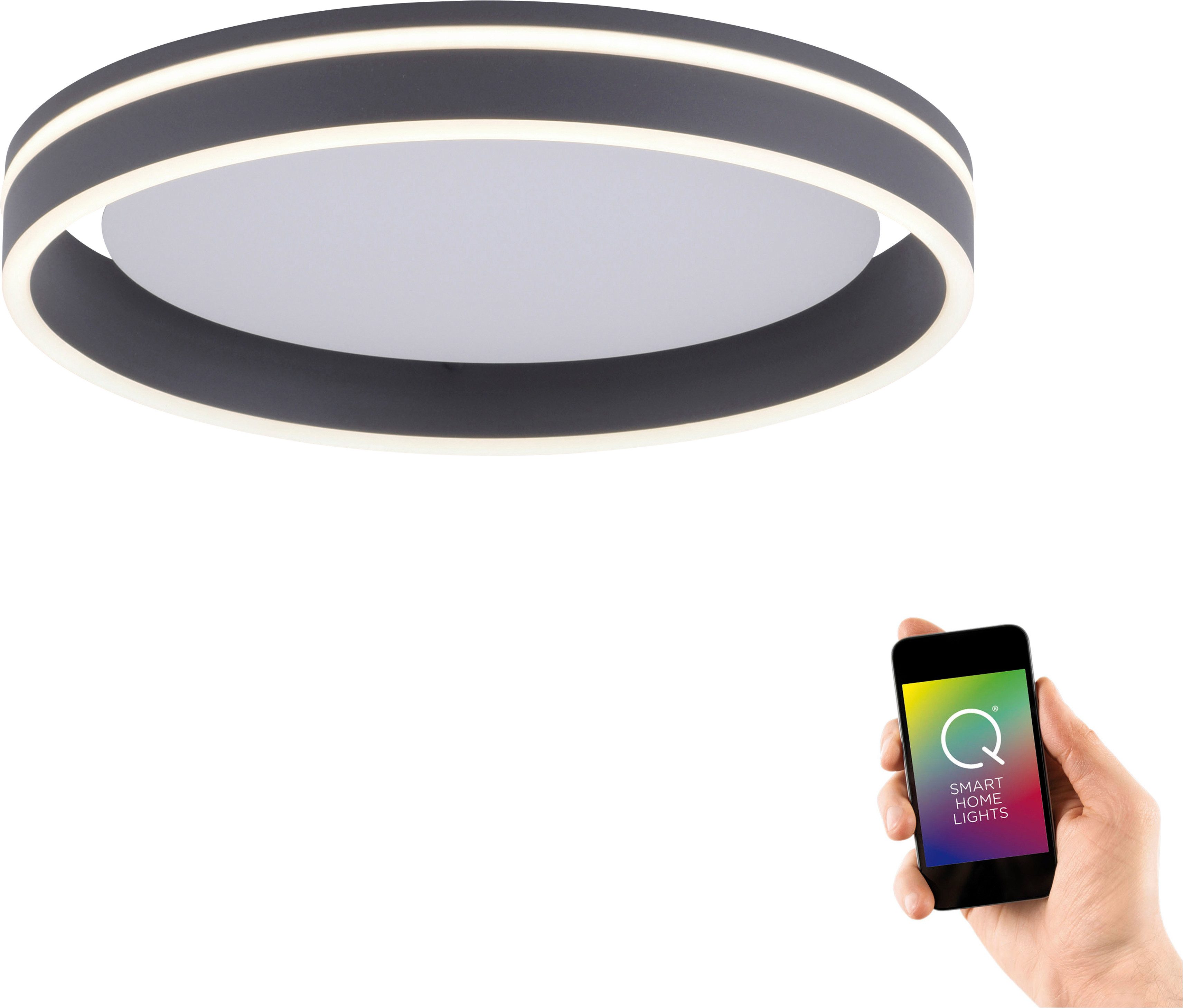 Neuhaus Q SMART HOME LIGHTS LED Deckenleuchte Q-VITO, Smart Home, LED fest integriert, warmweiß - kaltweiß