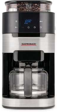 Gastroback Kaffeemaschine mit Mahlwerk Grind & Brew Pro 42711, 1,5l Kaffeekanne, Permanentfilter