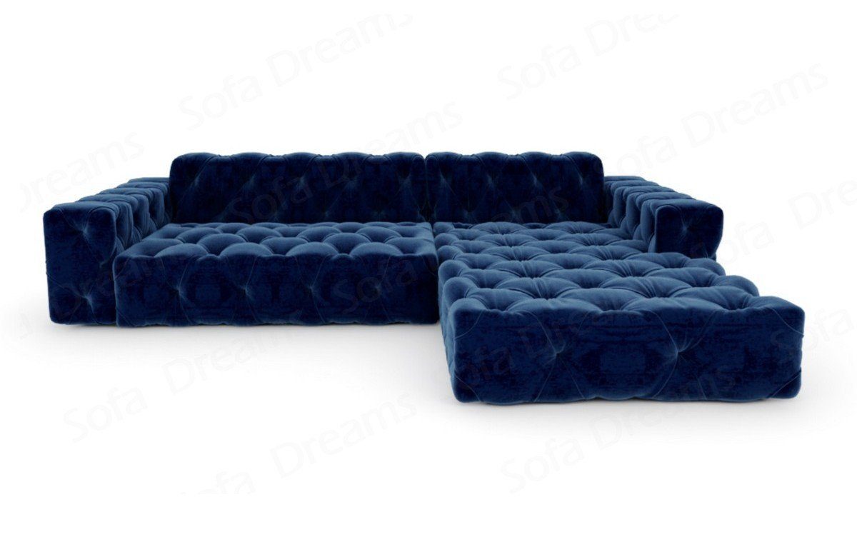 Sofa Dreams Ecksofa Polster Design Sofa Samtstoff Menorca L Form kurz Stoffsofa, Loungesofa