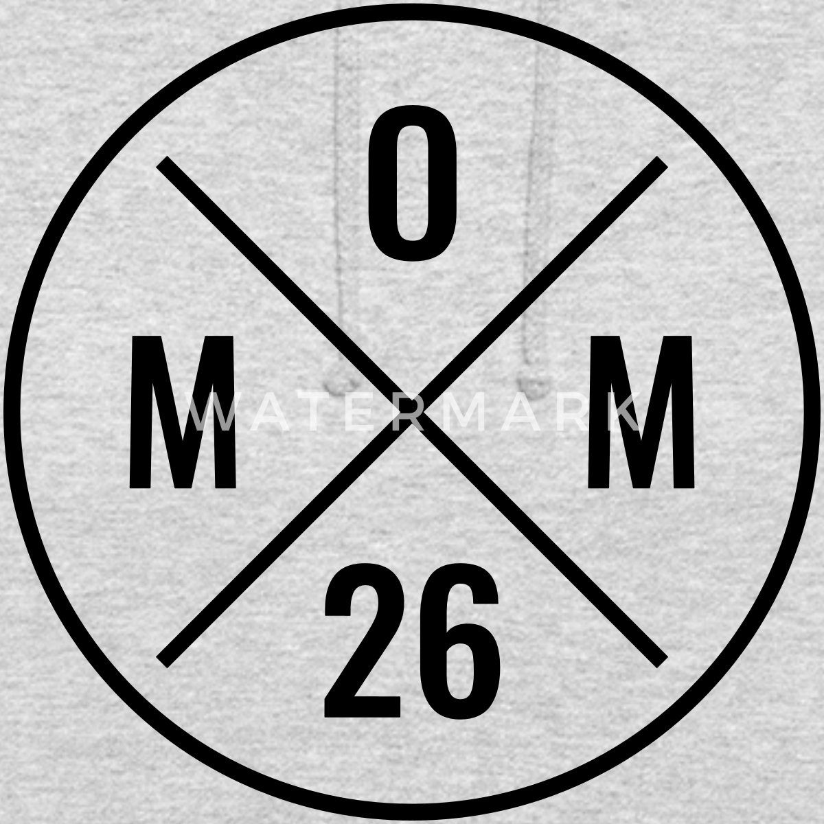 Spreadshirt Hoodie Mom 2026 Modernes Mama Logo Schwangerschaft Unisex Hoodie (1-tlg)