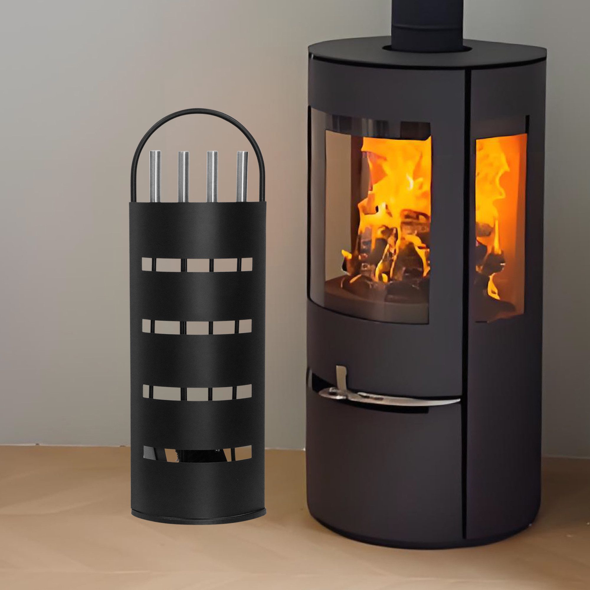 Mucola Kamingarnitur Kaminreinigungs Set 6-tlg. Kaminbesteck Kaminwerkzeuge günstig online kaufen