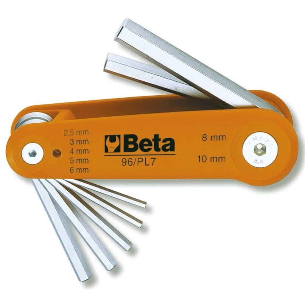 Beta Tools Rohrschlüssel Sechskant-Stiftschlüsselsatz 96/PL7 Verchromt