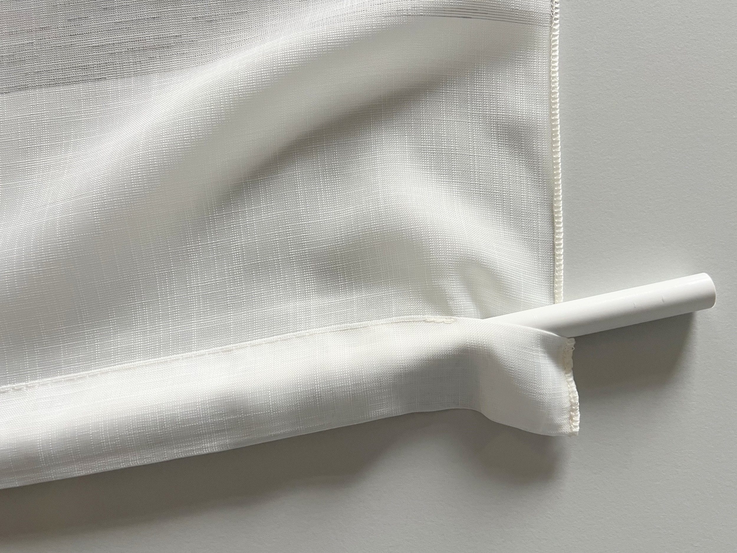 Clever-Kauf-24 Scheibengardine Design Mini Flächenvorhang Set, weiß grau, g günstig online kaufen