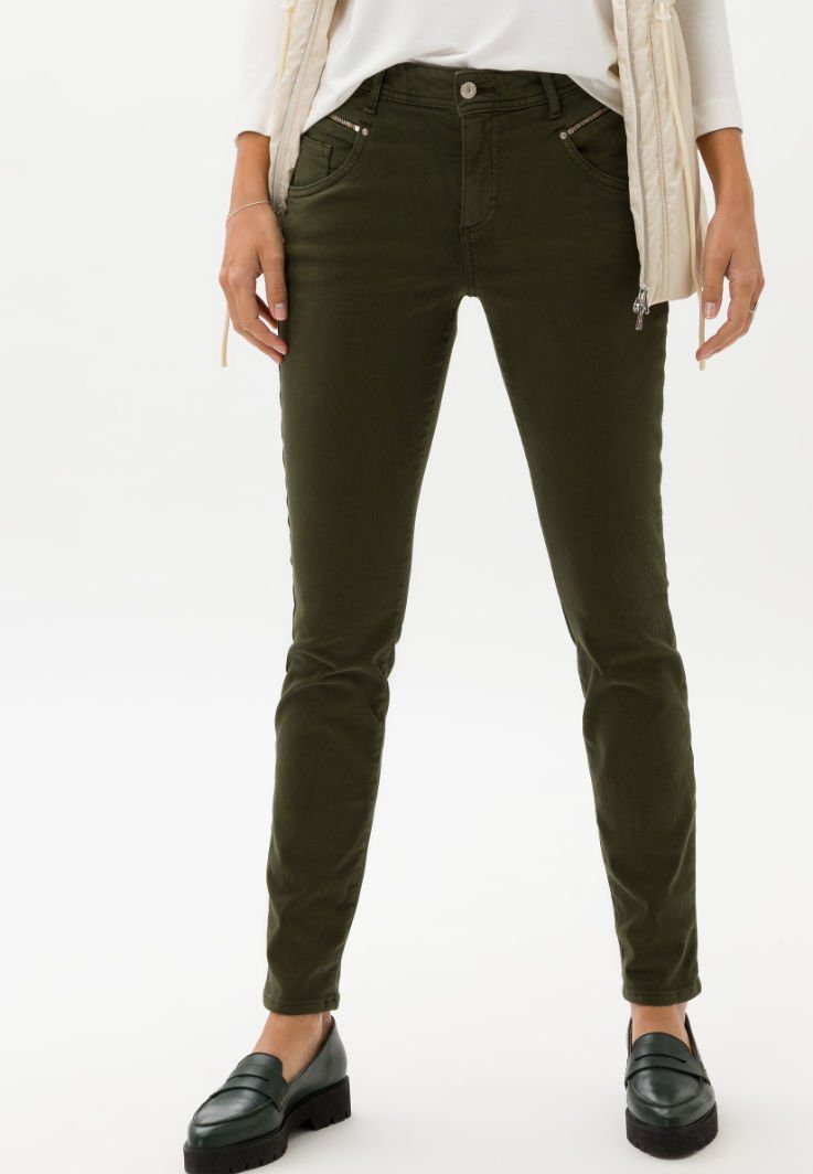 Brax olivgrün 5-Pocket-Jeans SHAKIRA Style