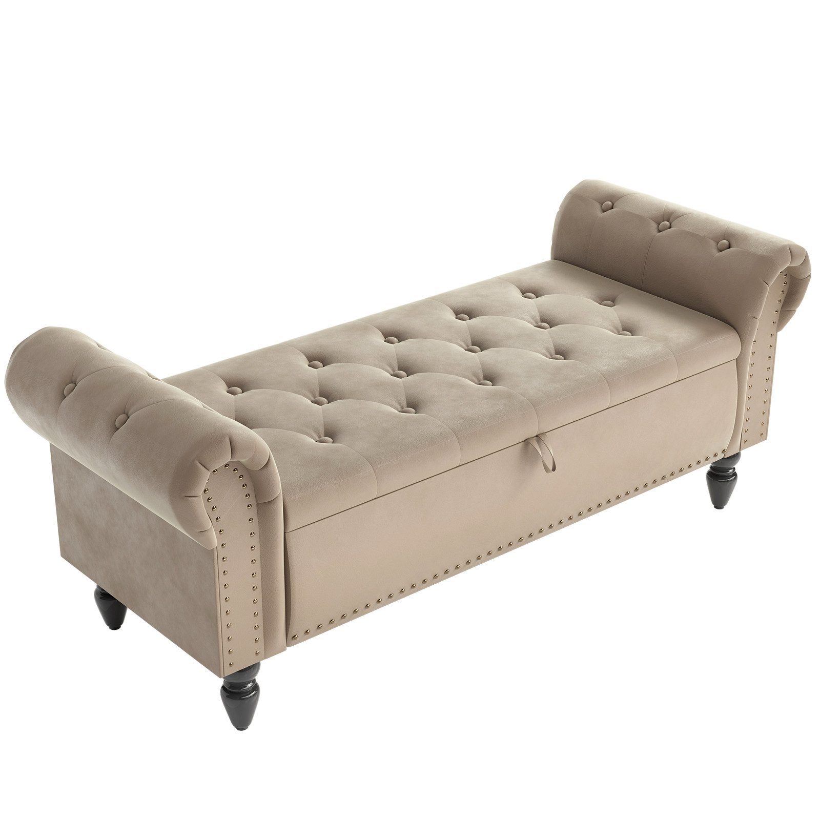 TLGREEN Bettbank Doppelter Hocker mit Stauraum, (Samt,Eleganz und Komfort mit Stauraum), Multifunktionsbank für Wohnzimmer,Schlafzimmer