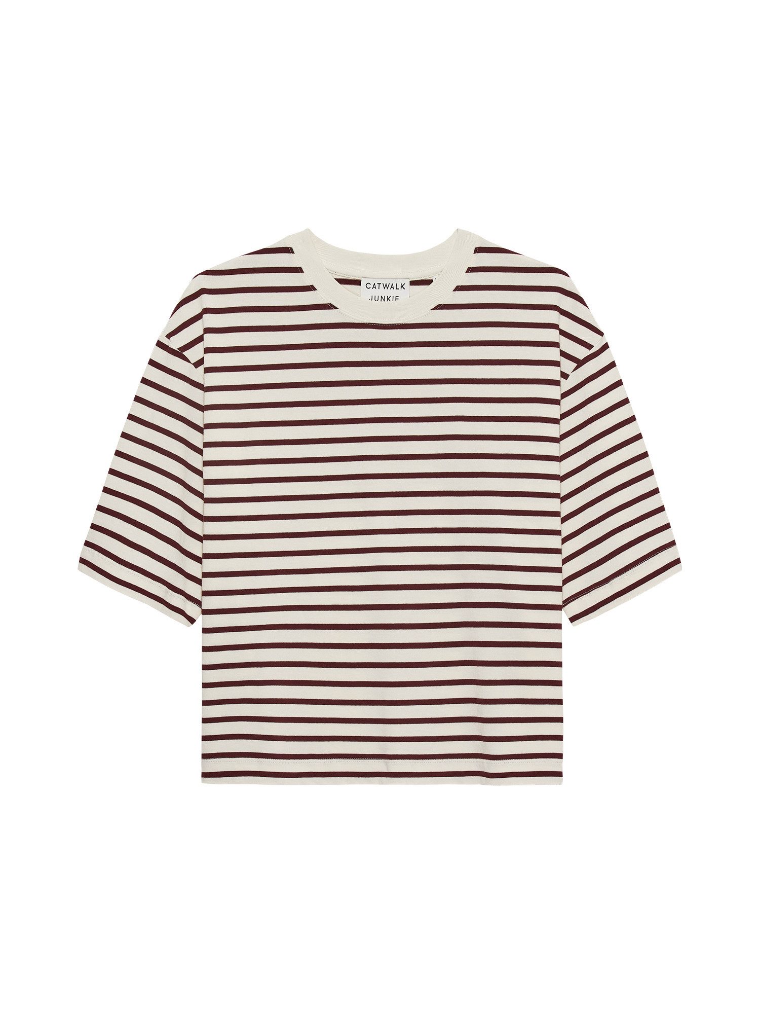 Catwalk Junkie T-Shirt - Damen Loose Fit gestreiftes T-Shirt