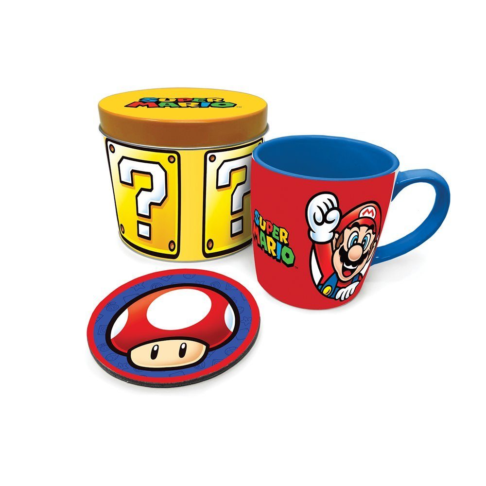 a Geschenkset Go Super Let´s PYRAMID Tasse Mario