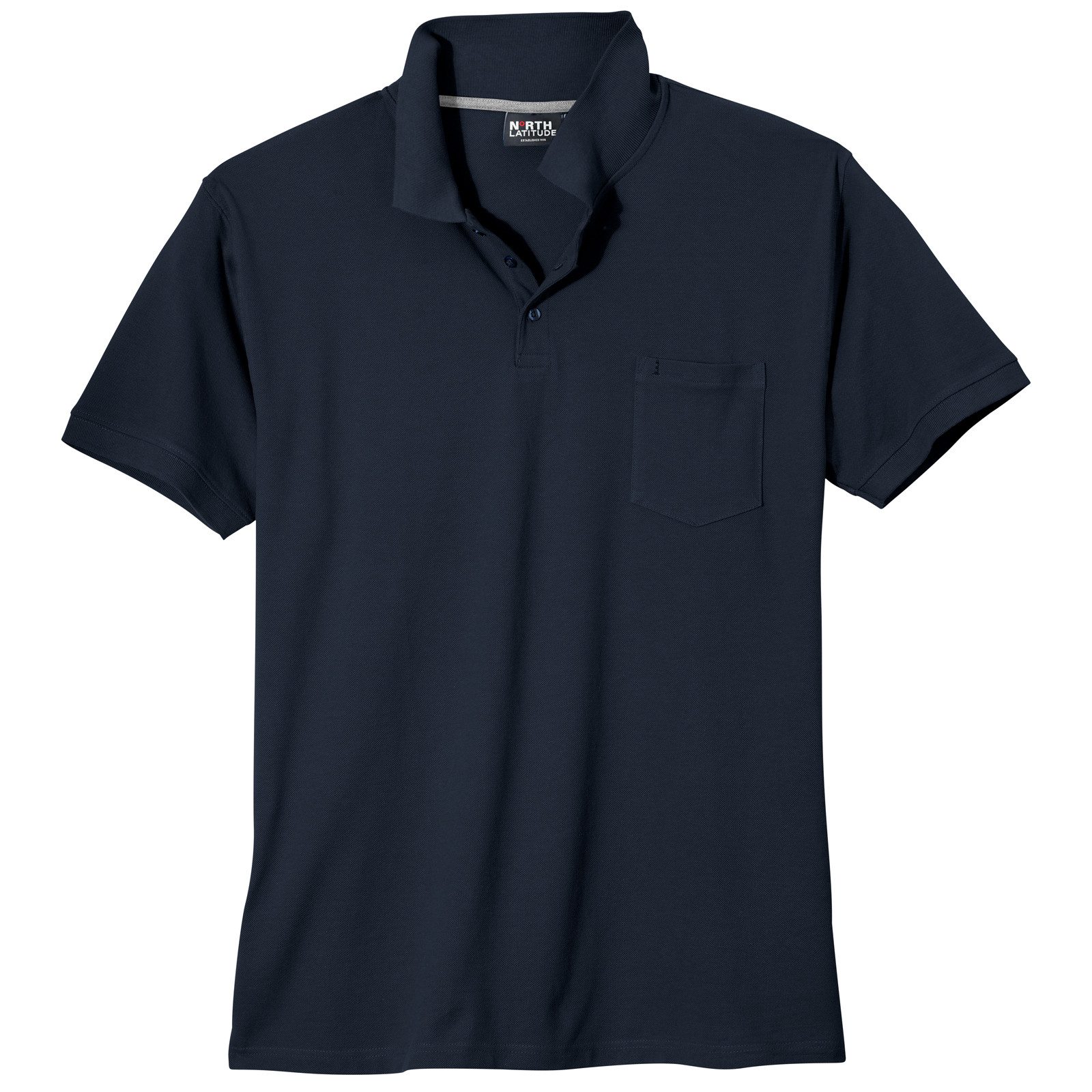 north 56 4 Poloshirt North Latitude Poloshirt Übergröße dunkelblau