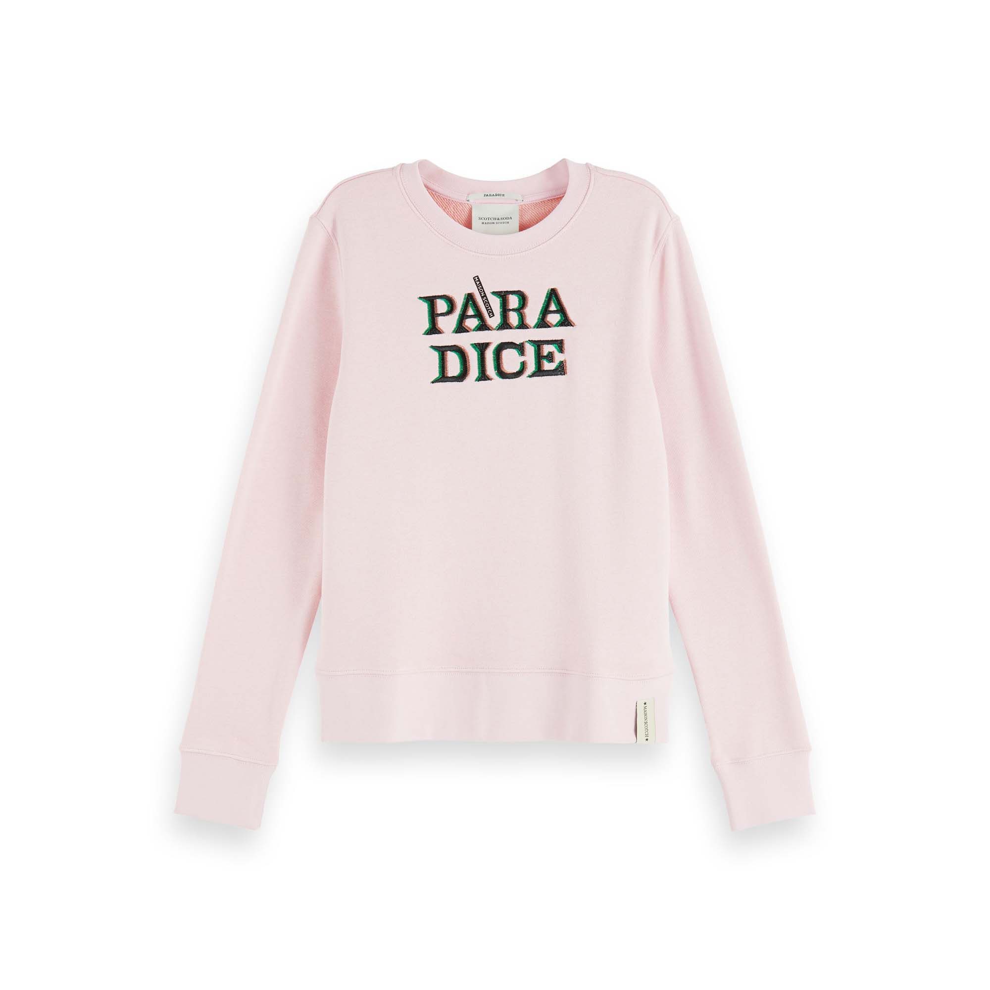 Fleecepullover Maison Scotch Damen Sweatshirt Crewneck Artworks Sweat 156158
