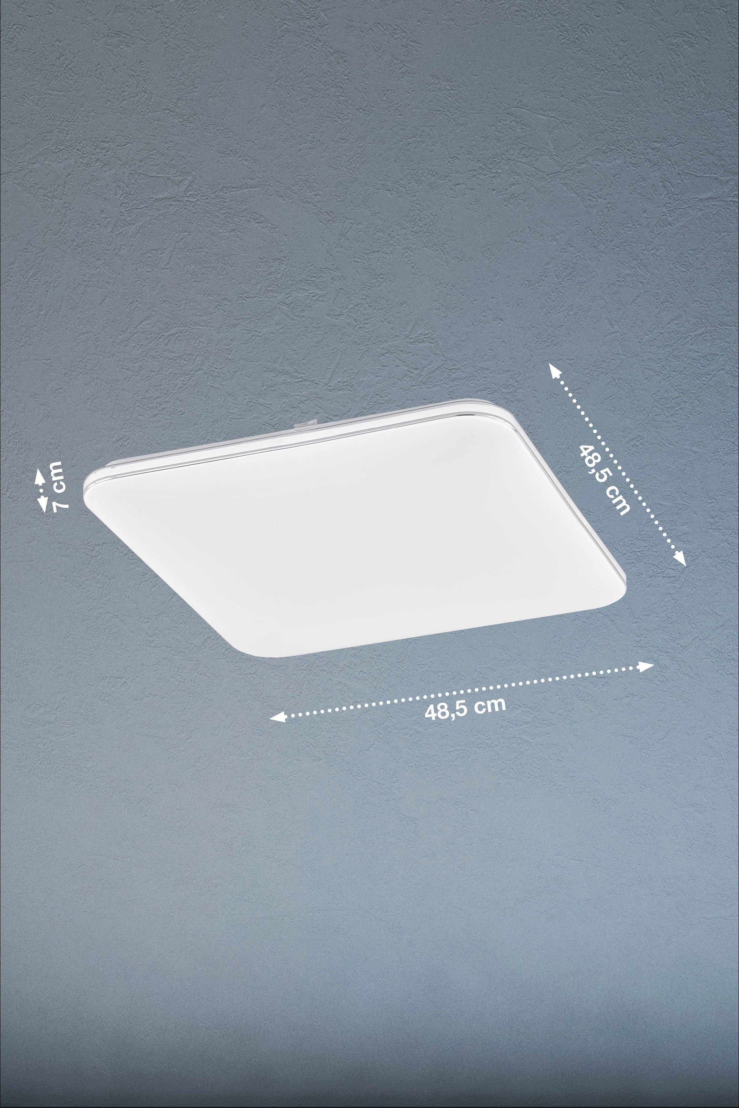 LED FISCHER integriert, & fest Deckenleuchte HONSEL Warmweiß Dimmfunktion, LED Porto,