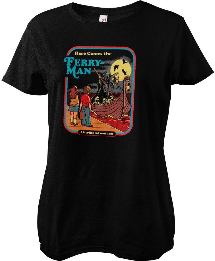 Steven Rhodes Shirttop Here Comes The Ferry-Man Girly Tee