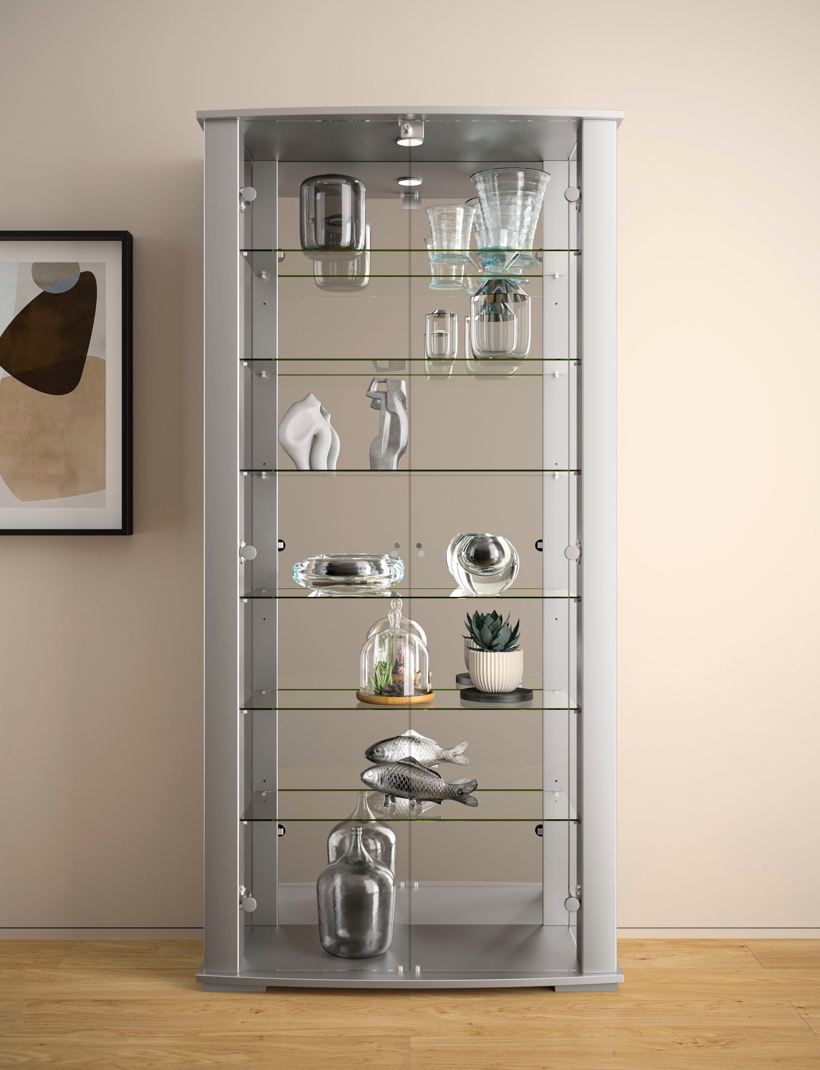 fif möbel Vitrine STELLA Standvitrine/Glasvitrine 2x günstig online kaufen