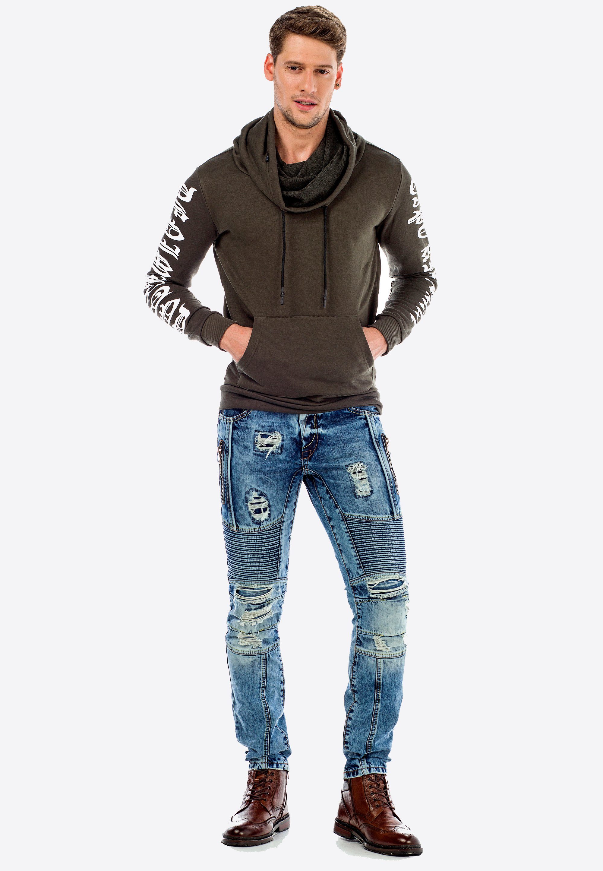 Cipo & Baxx Bequeme Jeans im stylischen Destroyed-Look